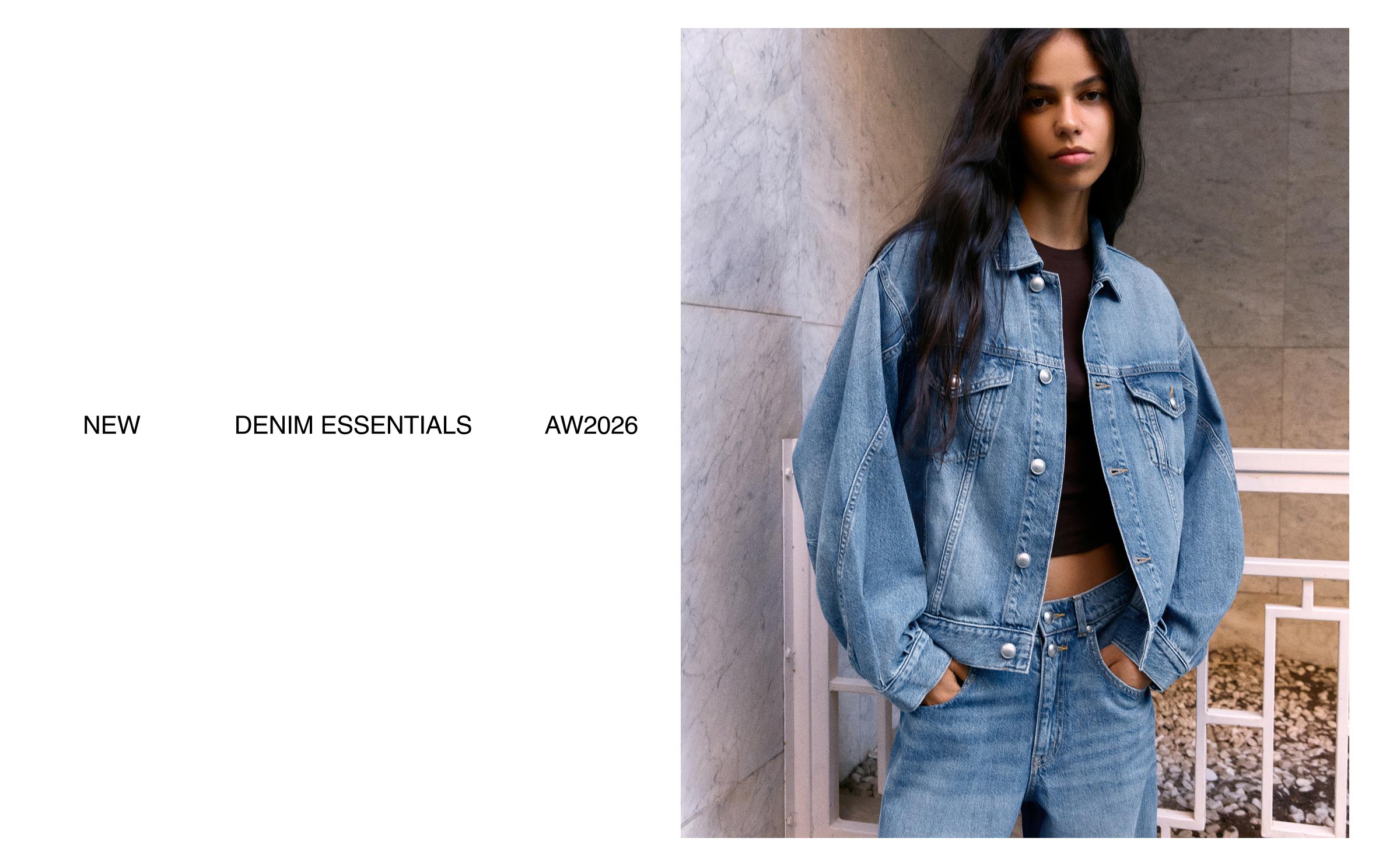 Oversize denim jacket — Light blue