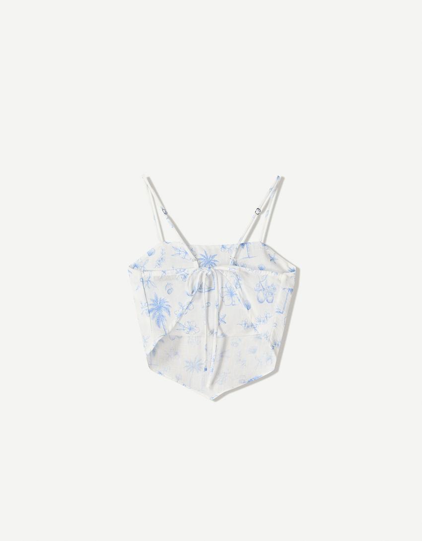 Bandeau-Top mit Trägern-Kombiniert-4