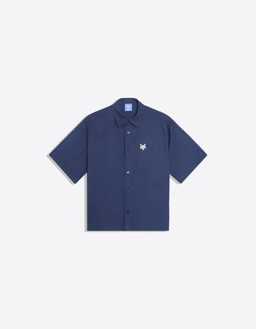 ZOO YORK short sleeve boxy shirt — Navy 5