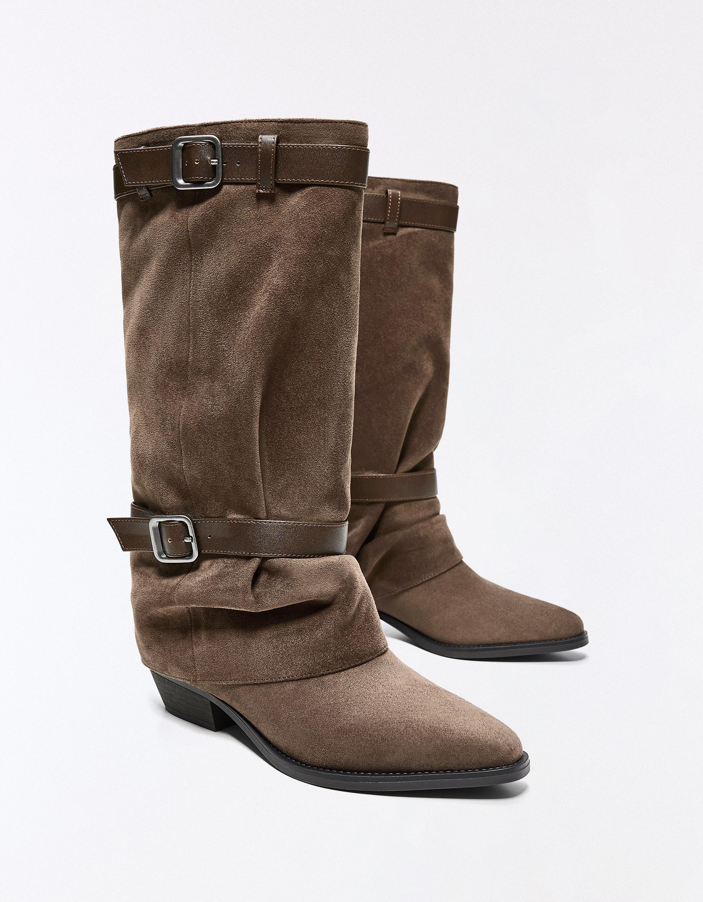 Buckle trouser boots — 1-723
