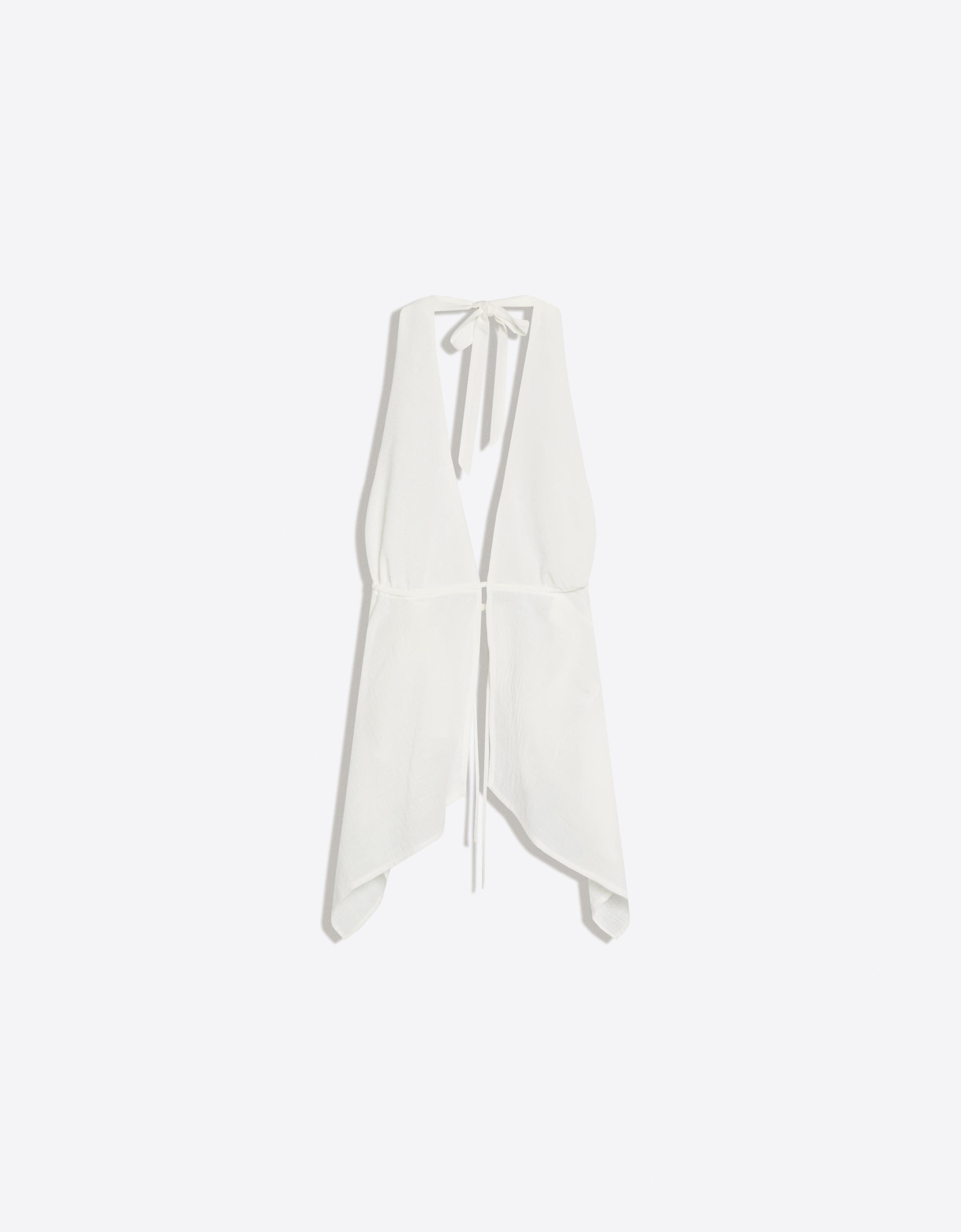 Halter yaka bağlamalı top - Görsel 7