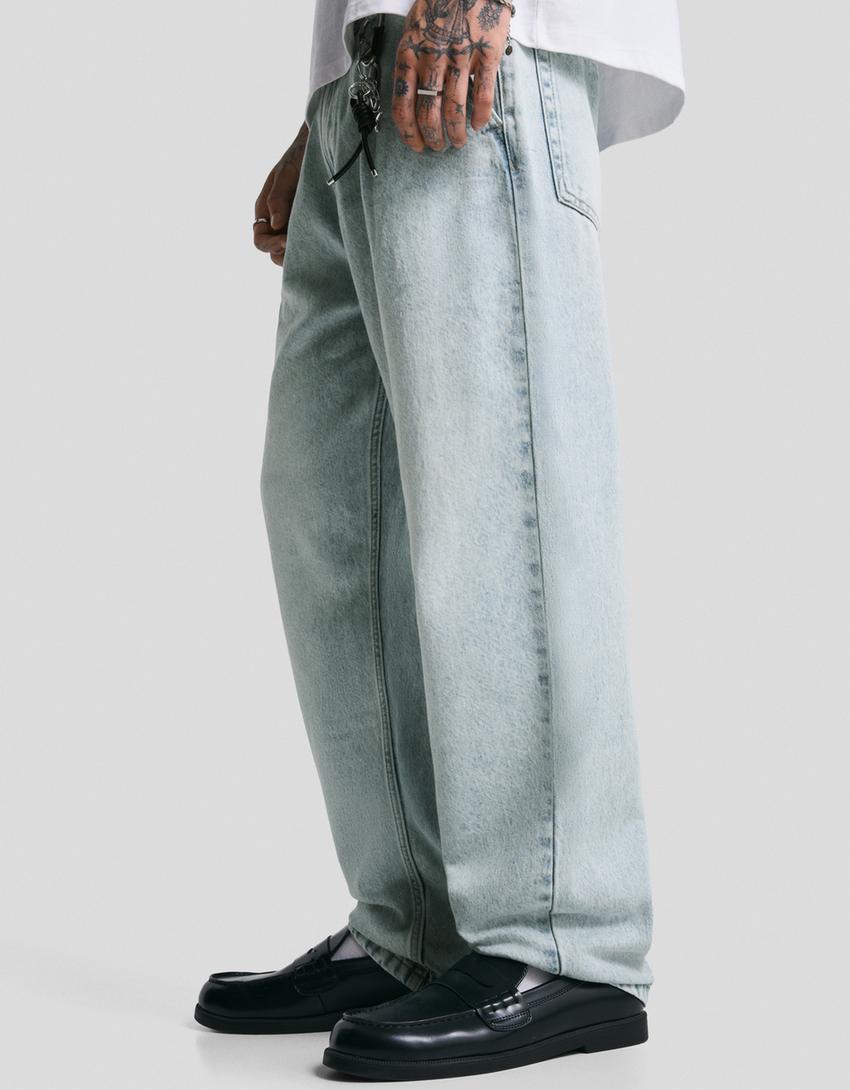 Jeans loose fit-Bleu clair-2
