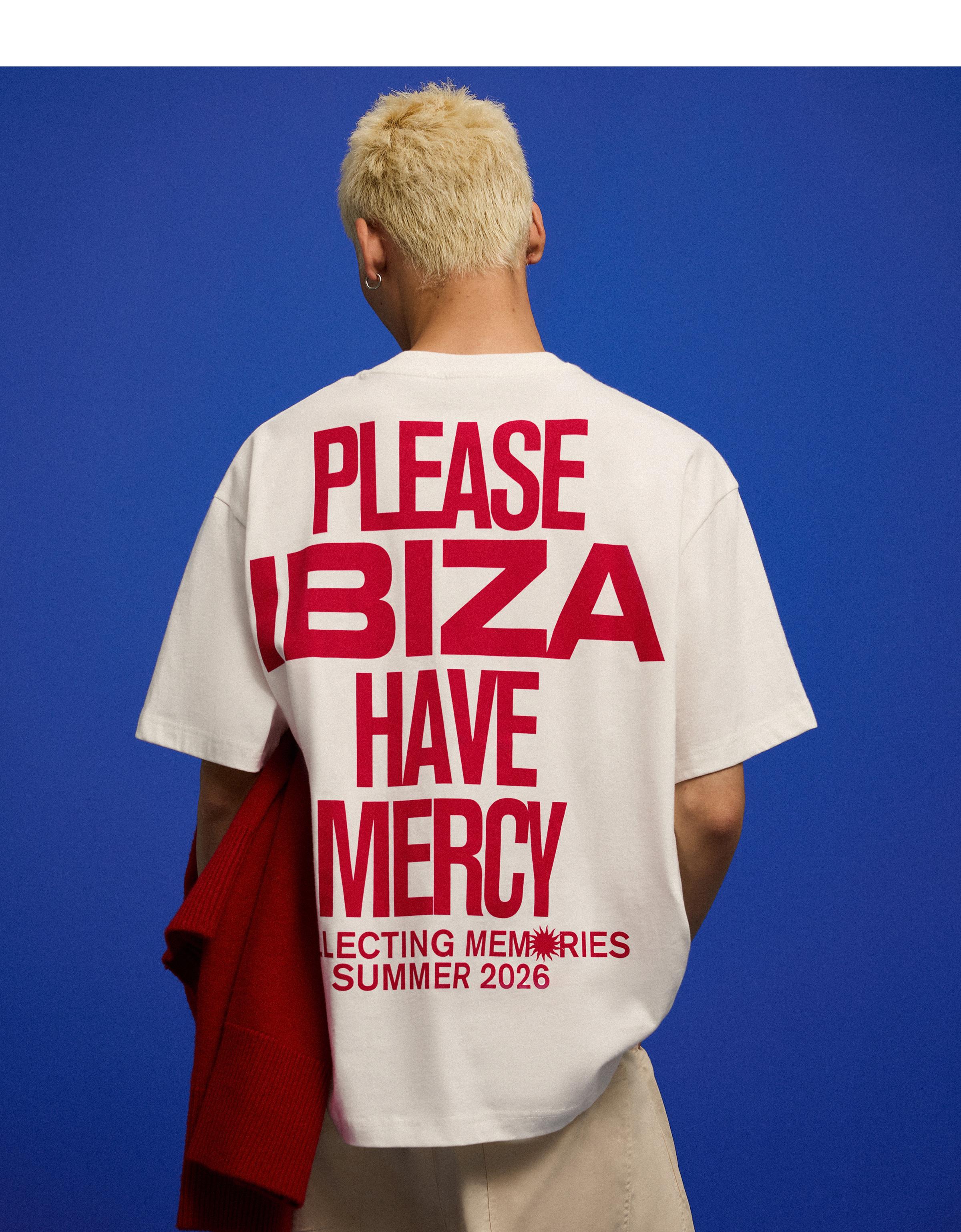 Short sleeve print T-shirt — White