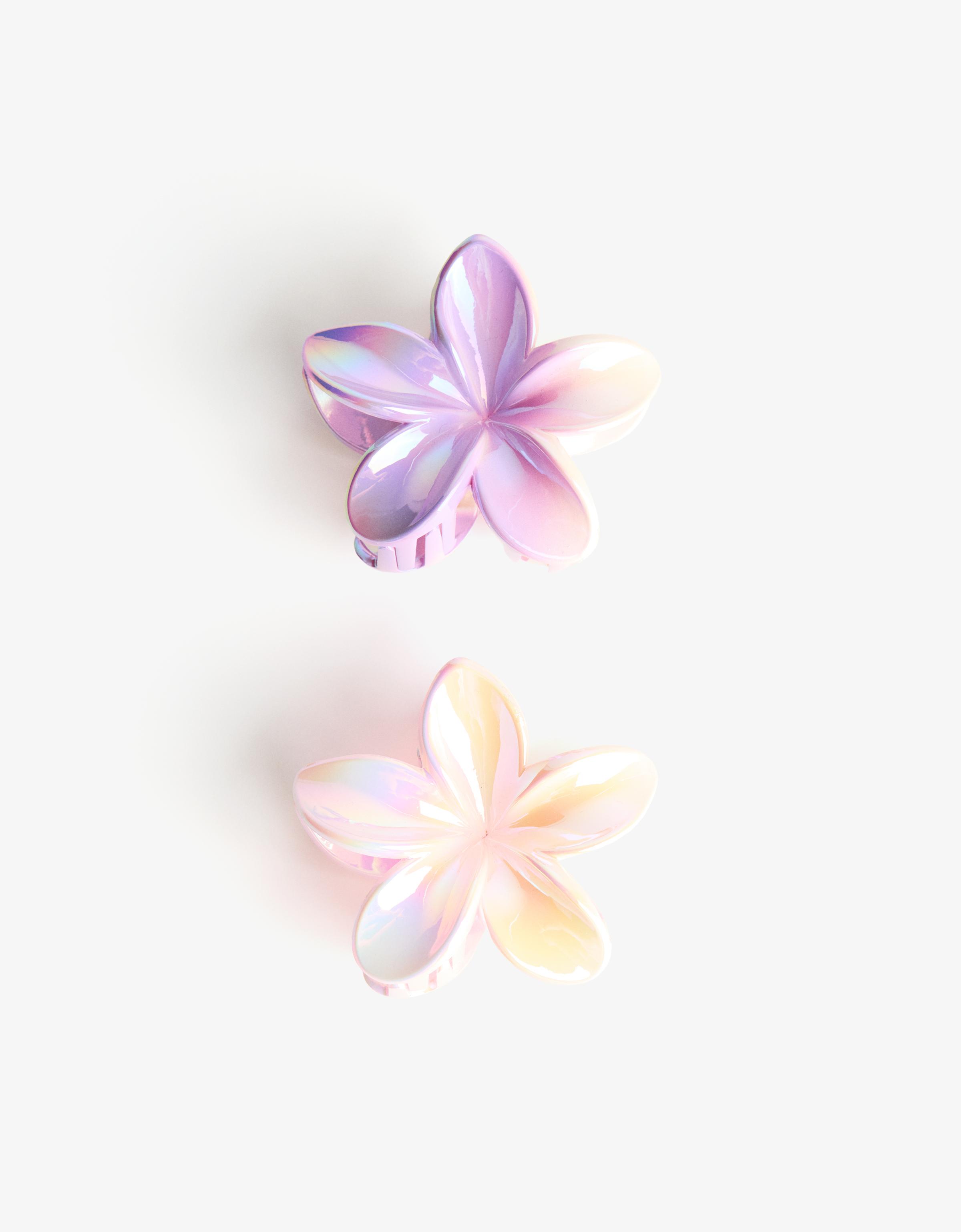 Huiguli 6 Pièces Pince Cheveux Fleur Hawaienne, Grandes Tournesol Barrette, Pince à Griffes Antidérapante Pour Femmes Filles Cheveux Epais Fins