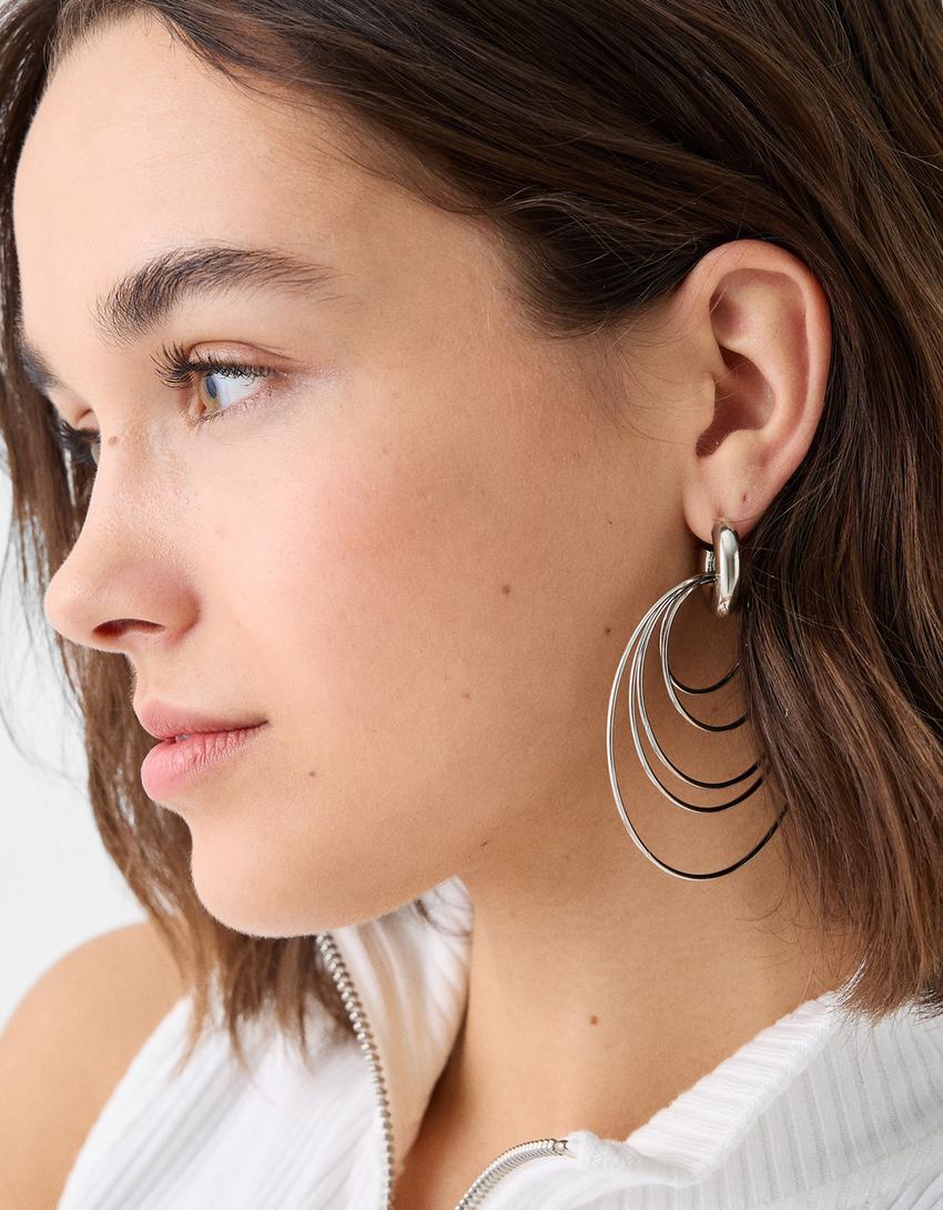 Boucles d’oreilles multisphères Signature Edition-Argent-1