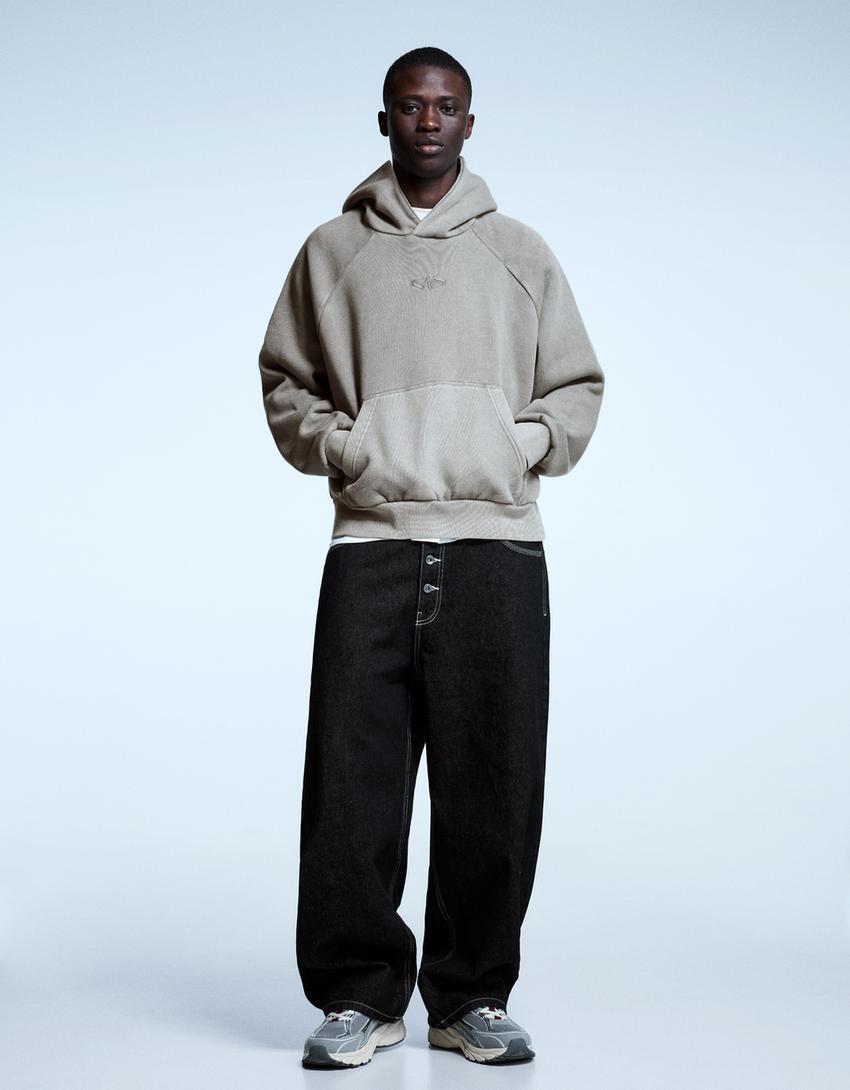 Suadoiro boxy capucha-Gris