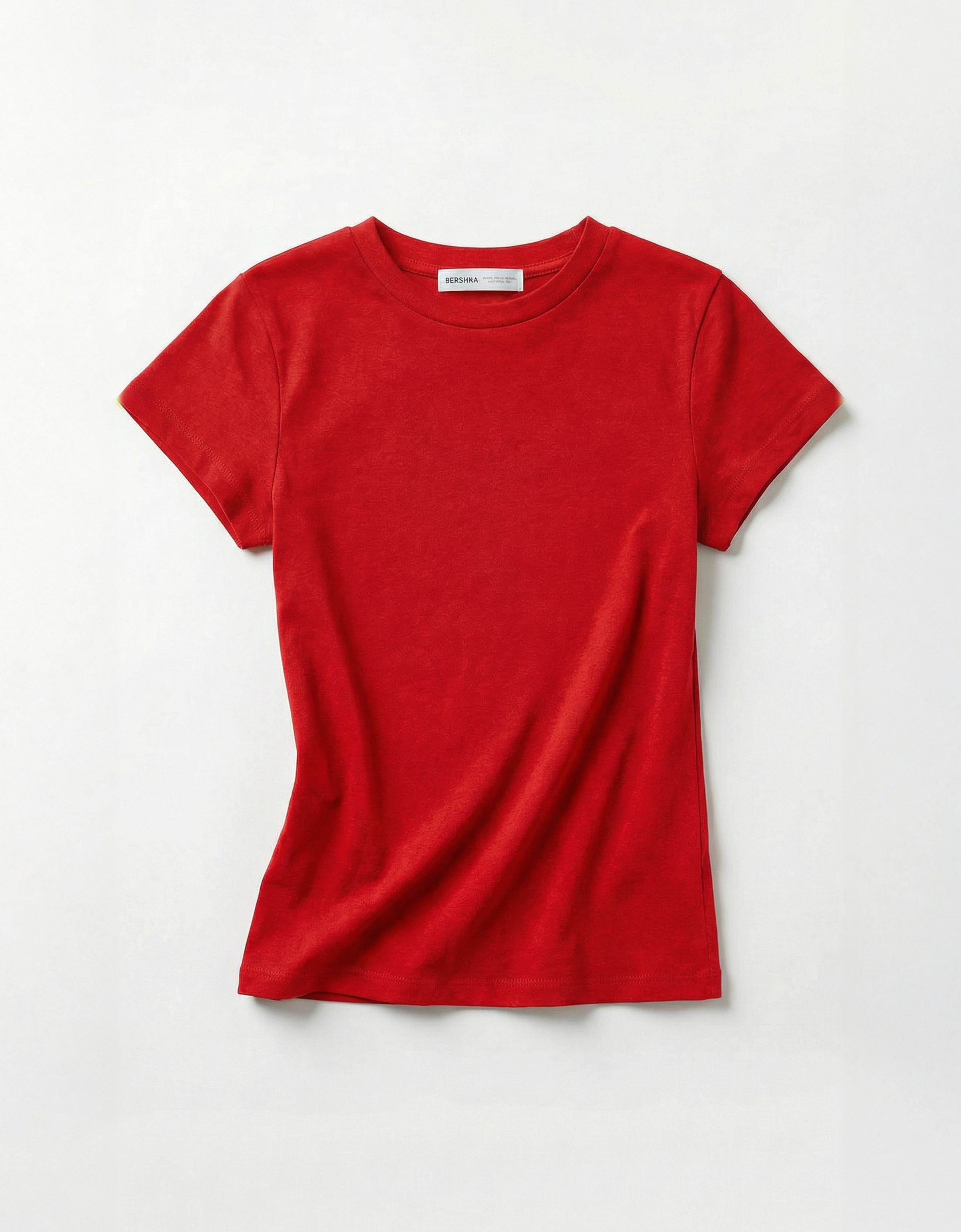 Kısa kollu bisiklet yaka tişört - Görsel 45