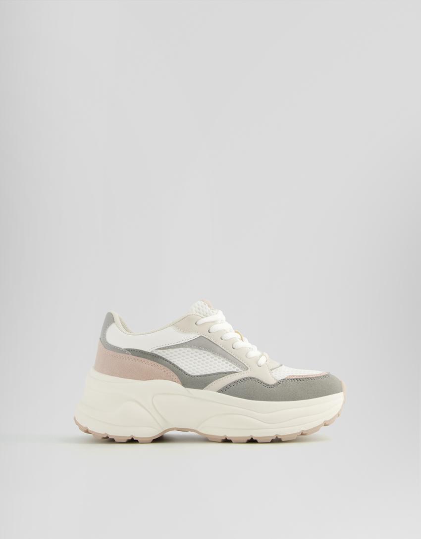 Baskets bimatière mesh-Multicouleur-5