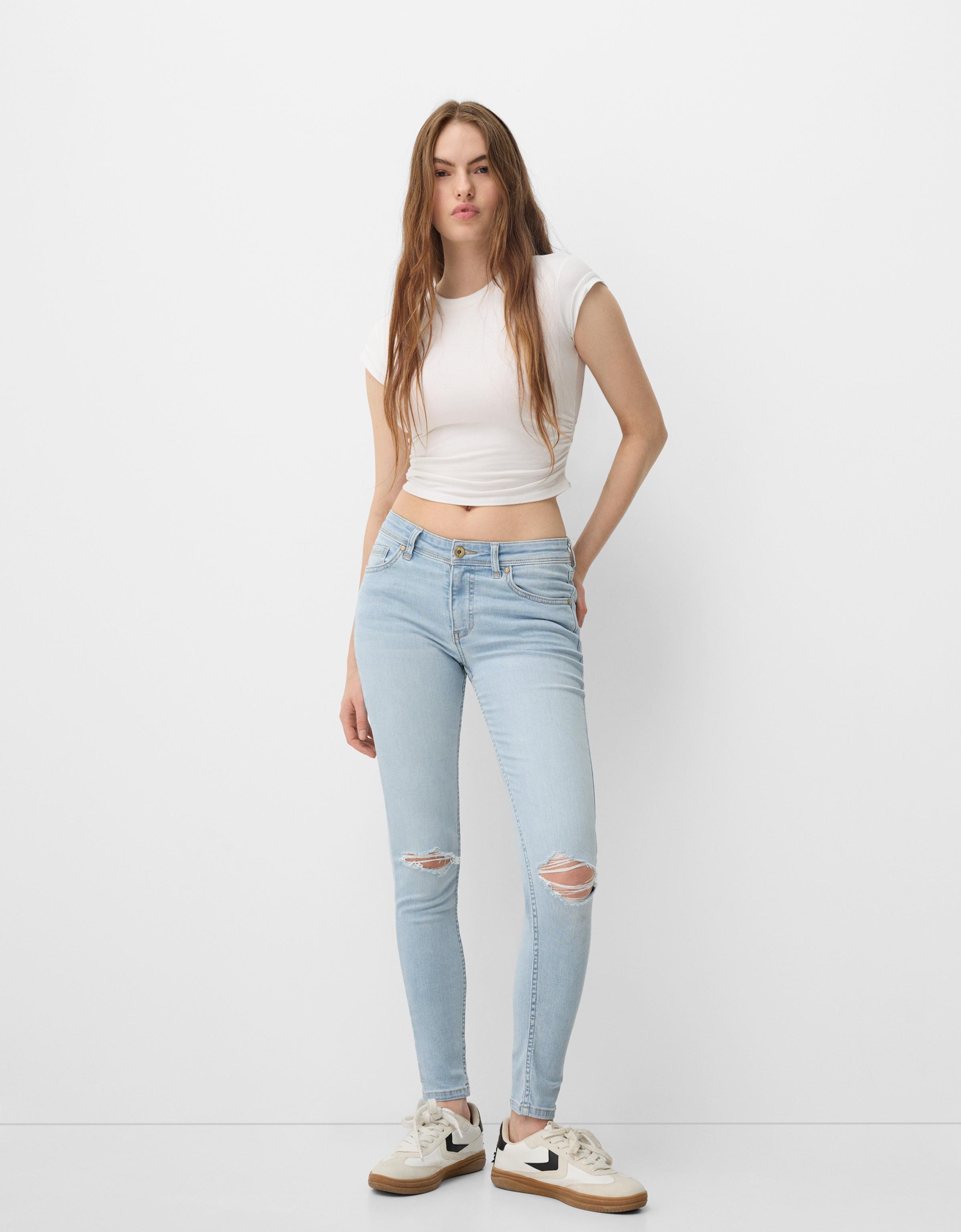 Low-waist skinny jeans - Jeans - BSK Teen | Bershka