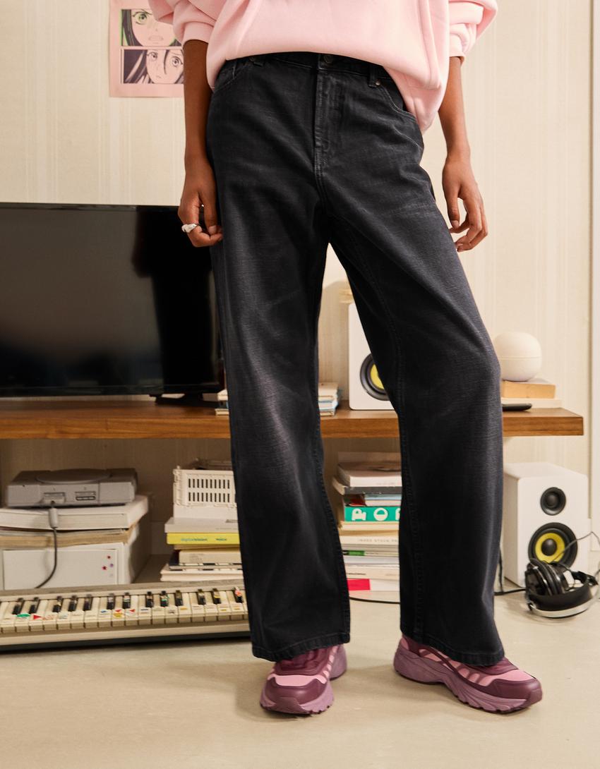 Baggy jeans-Black-2