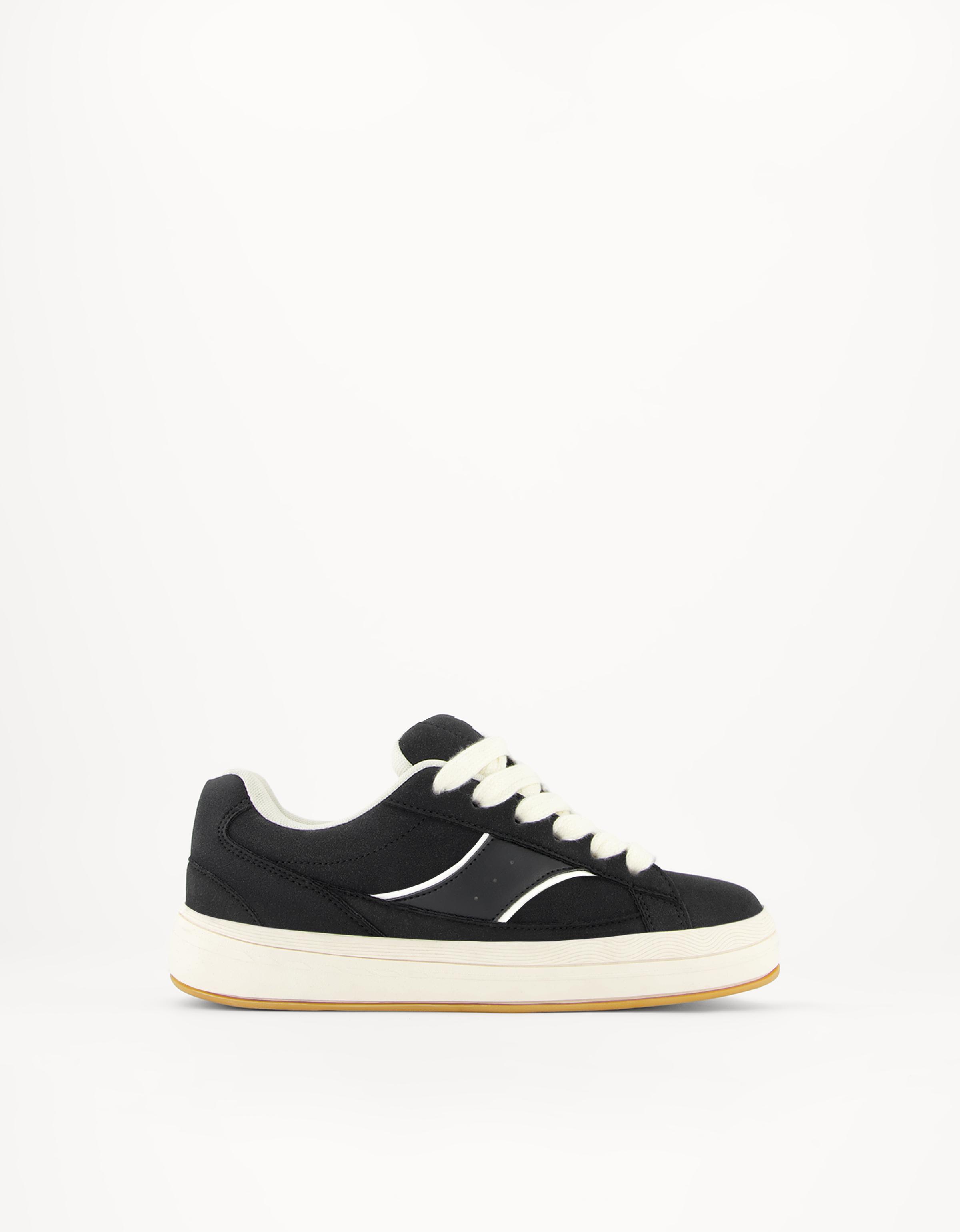 Bershka Skate-Sneaker Damen 41 Schwarz