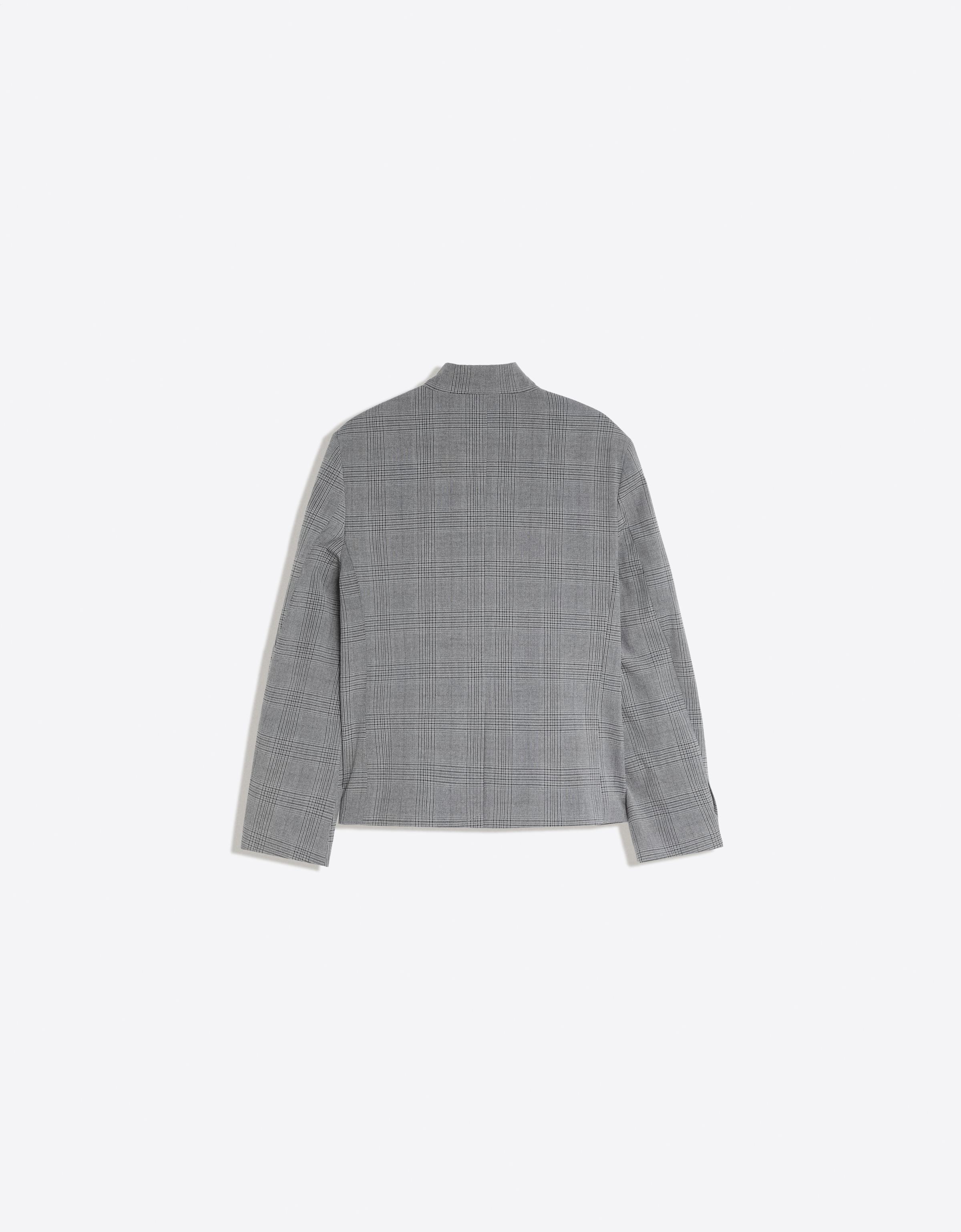 Double-breasted button-up blazer — Grey