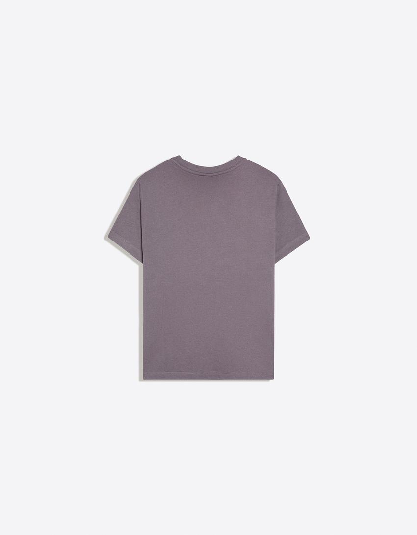 T-Shirt mit kurzen Ärmeln im Regular-Fit und Bären-Print-Blau