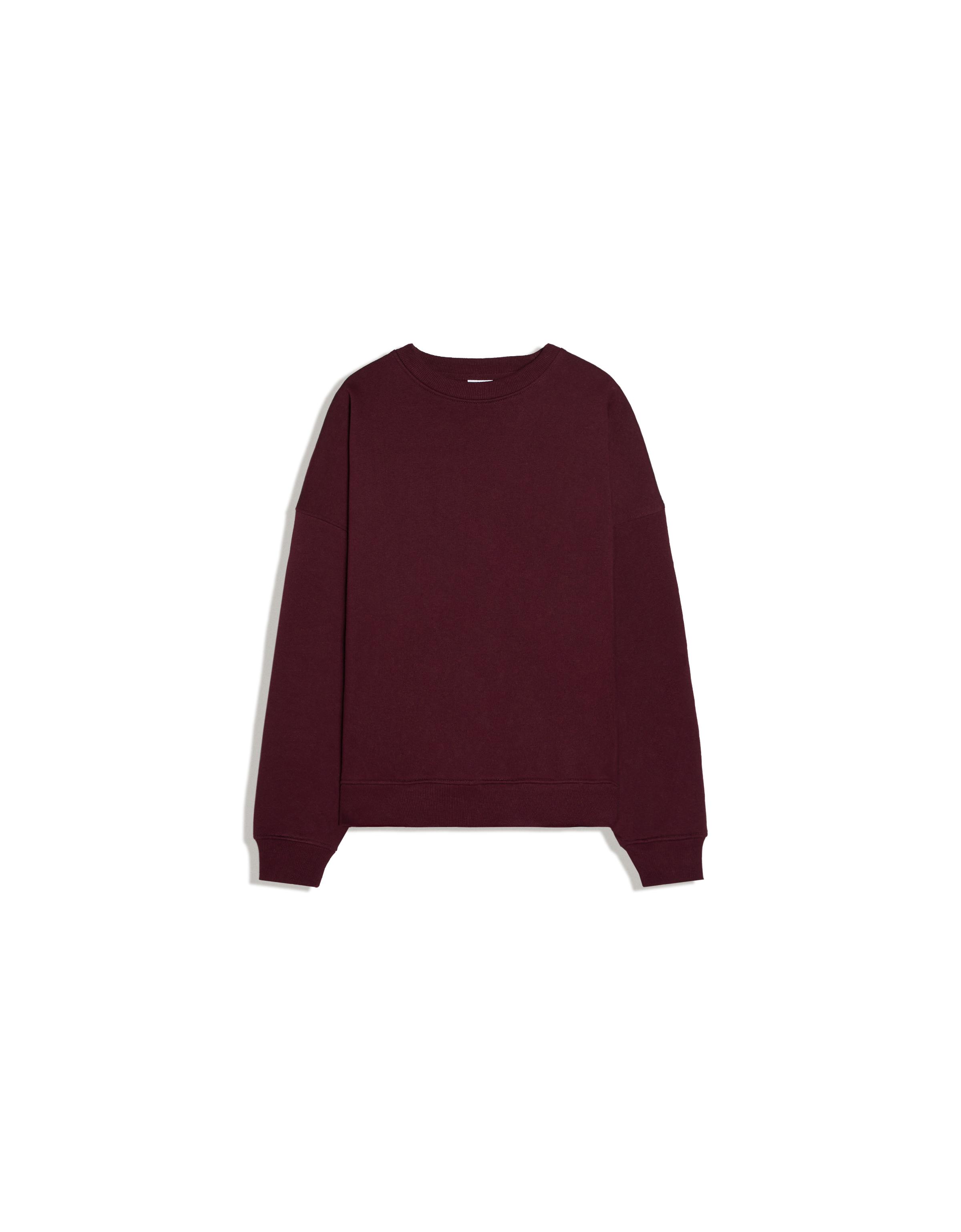 Round neck sweatshirt — Maroon