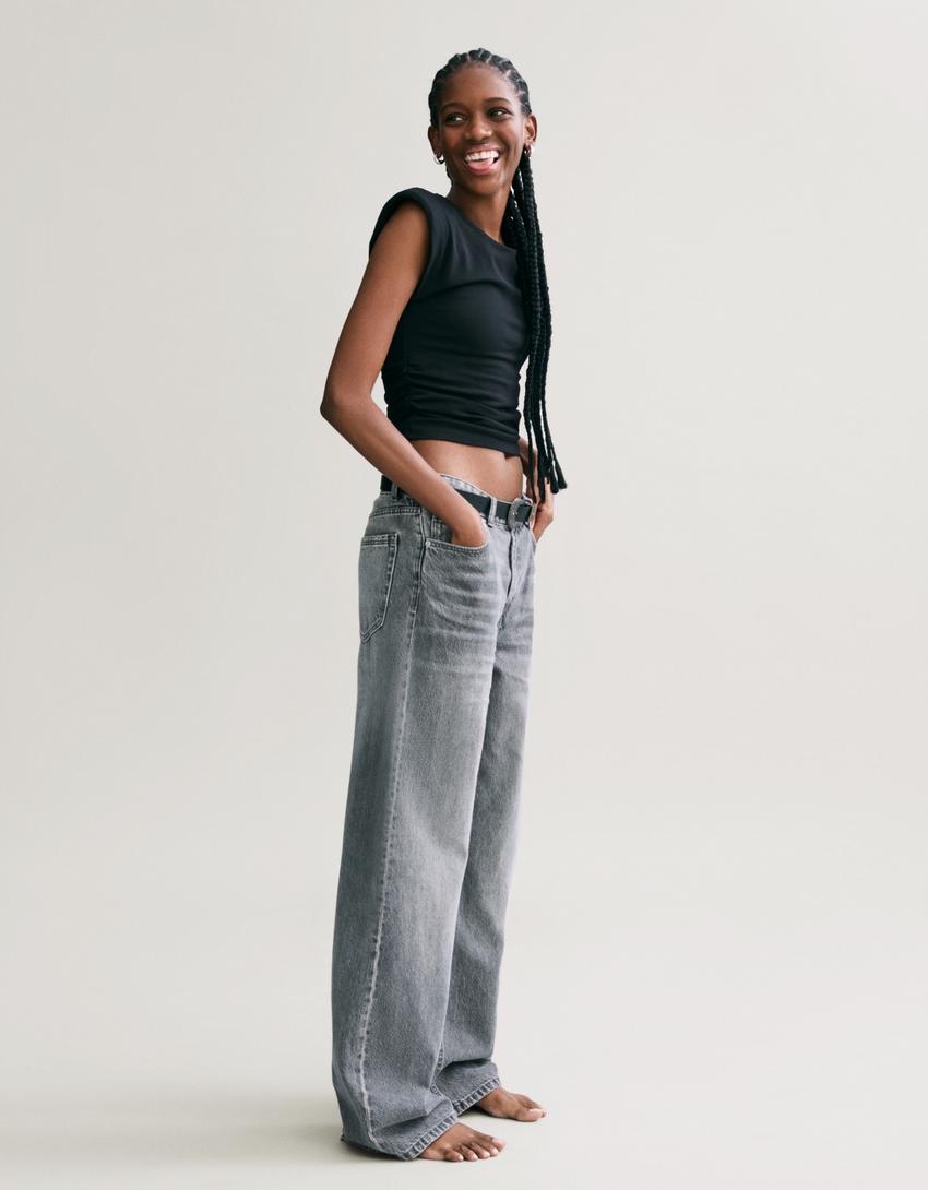 Baggy jeans-Donkergrijs-2