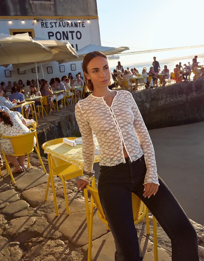 Chaqueta blonda-Crudo-0