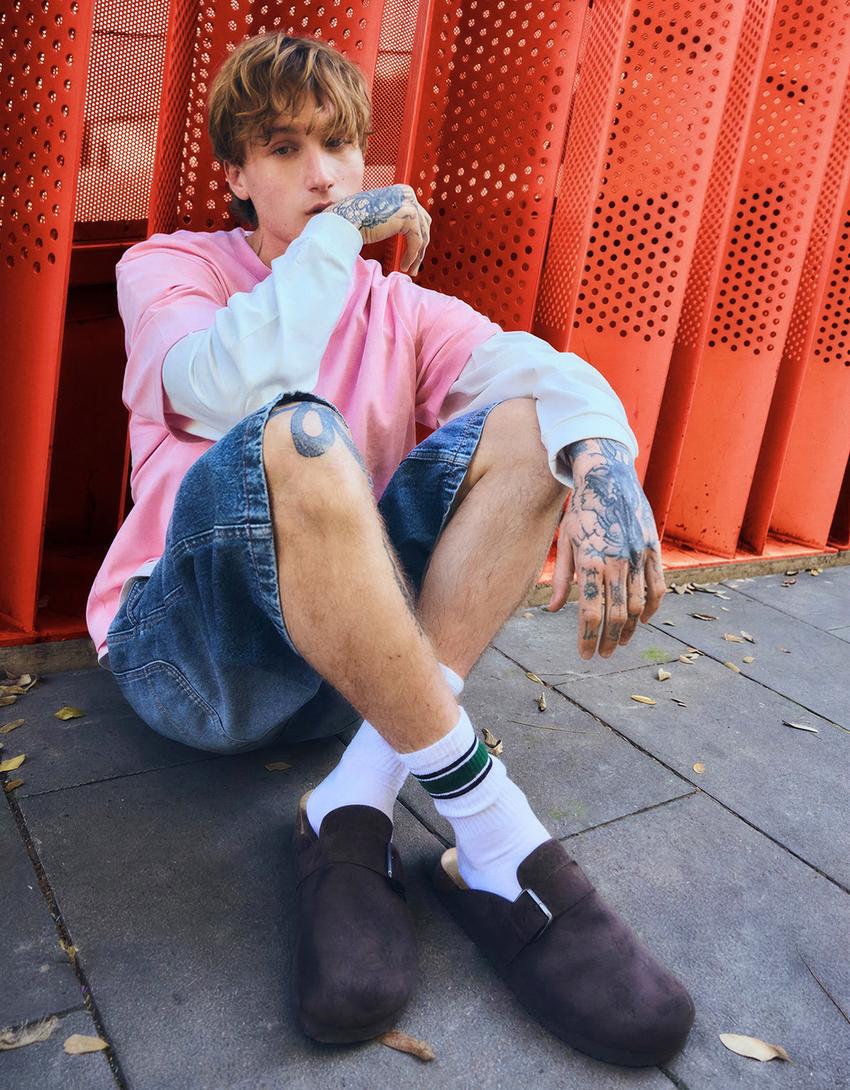 Sabot fibbia-Cioccolato