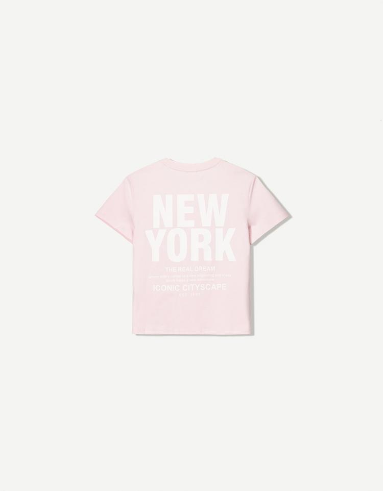 Desenli kısa kollu t-shirt