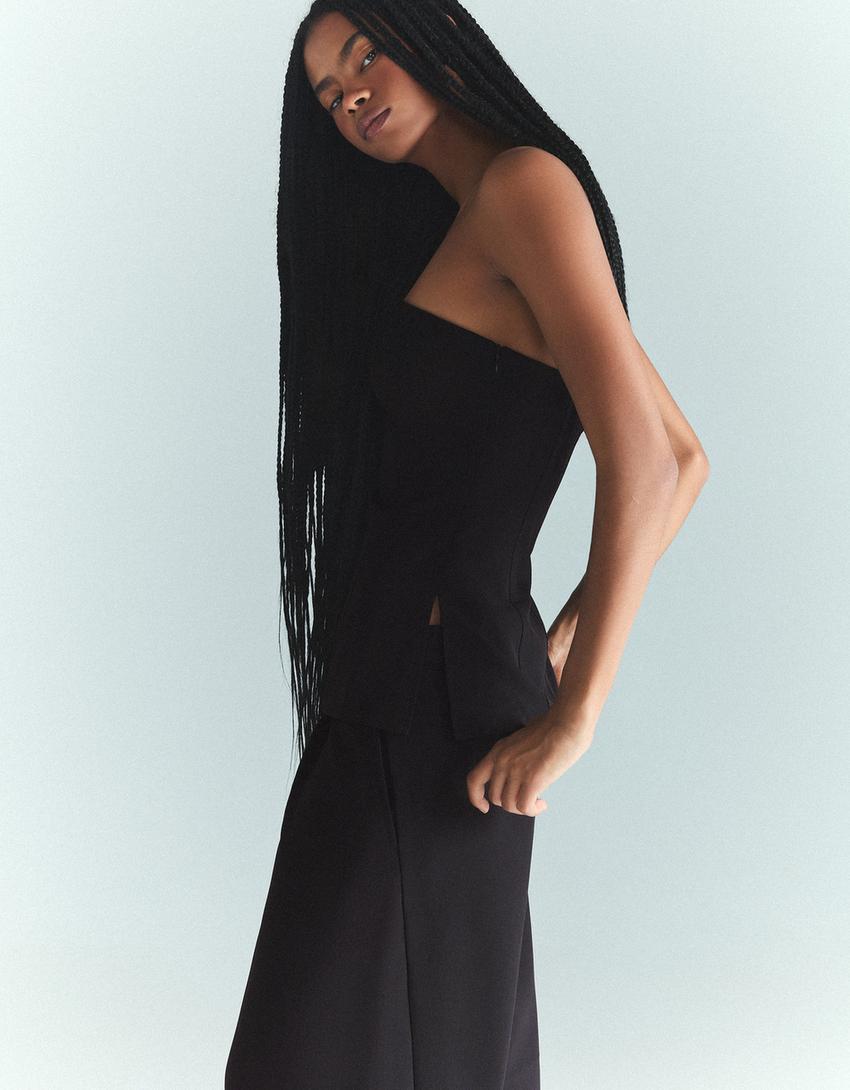Voluminous top and trousers set-Voluminous top and trousers set
