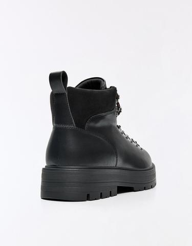 LACE-UP ANKLE BOOTS — BLACK 5