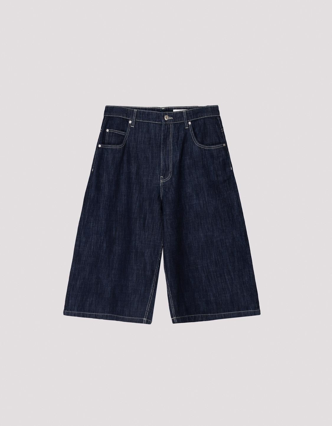 Super baggy denim Bermuda jorts