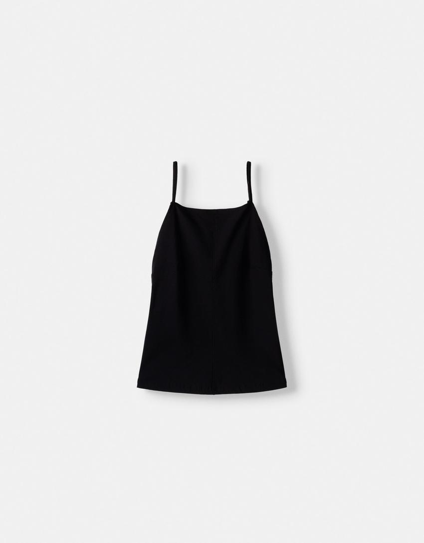 Ensemble top et jupe-culotte-Noir-4