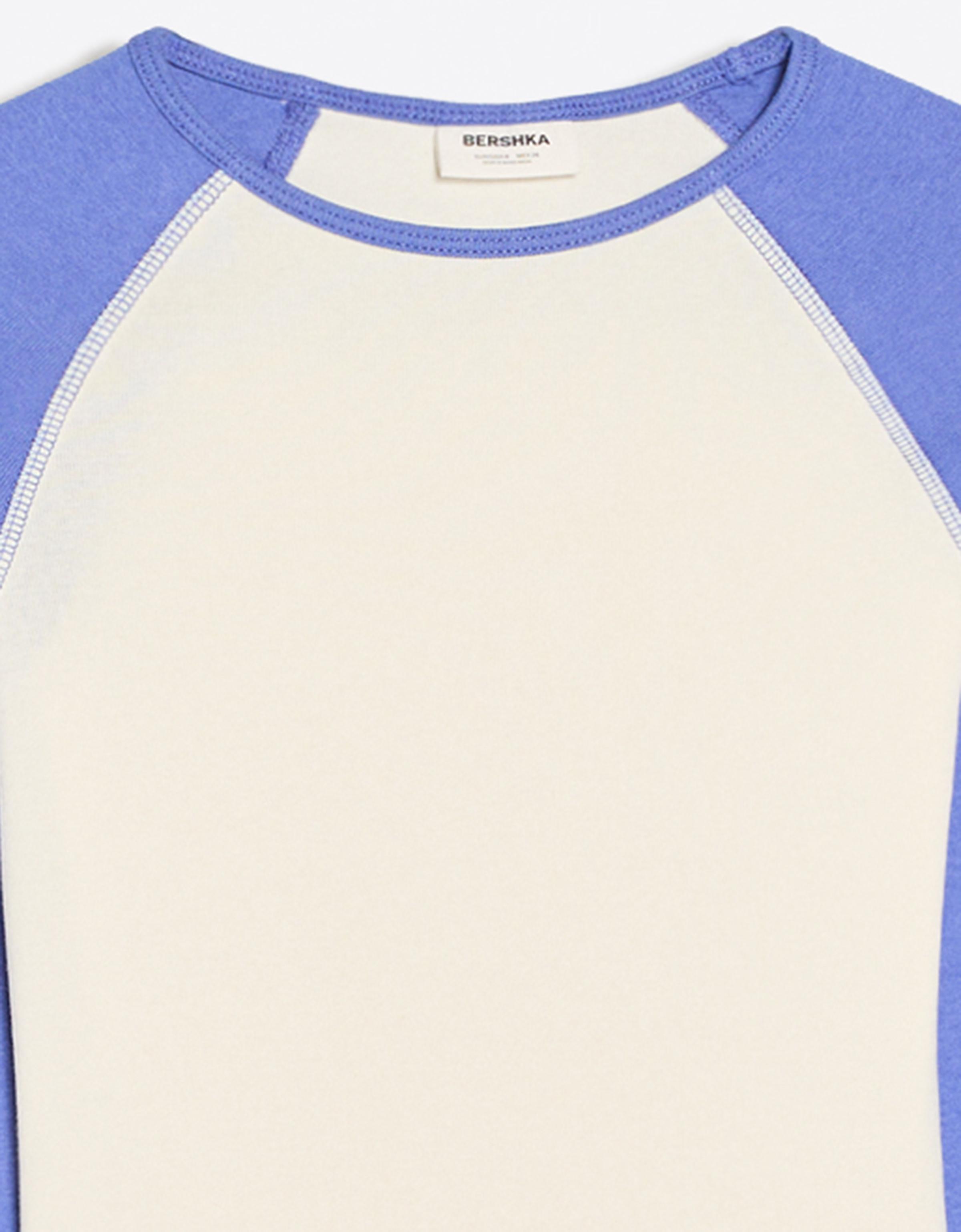 Long sleeve raglan T-shirt — Violet