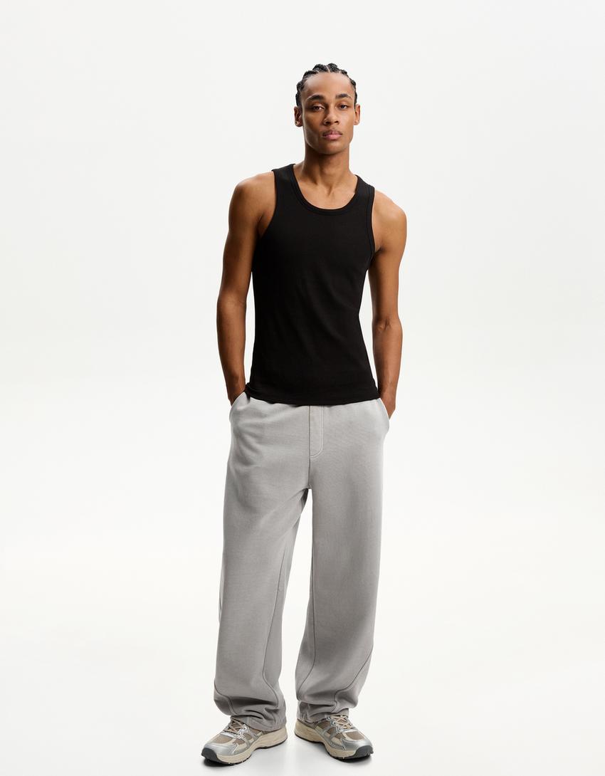 Pantaloni skater-Grigio-5