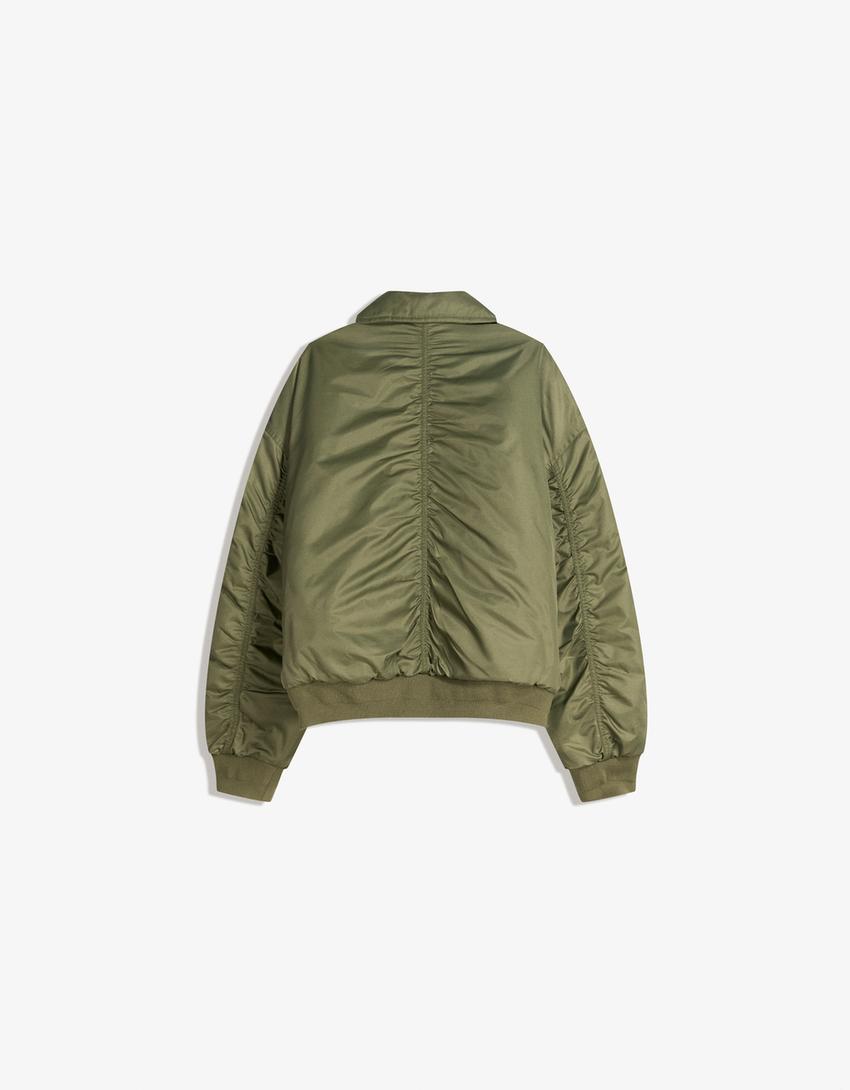 Cazadora bomber técnica-Kaki