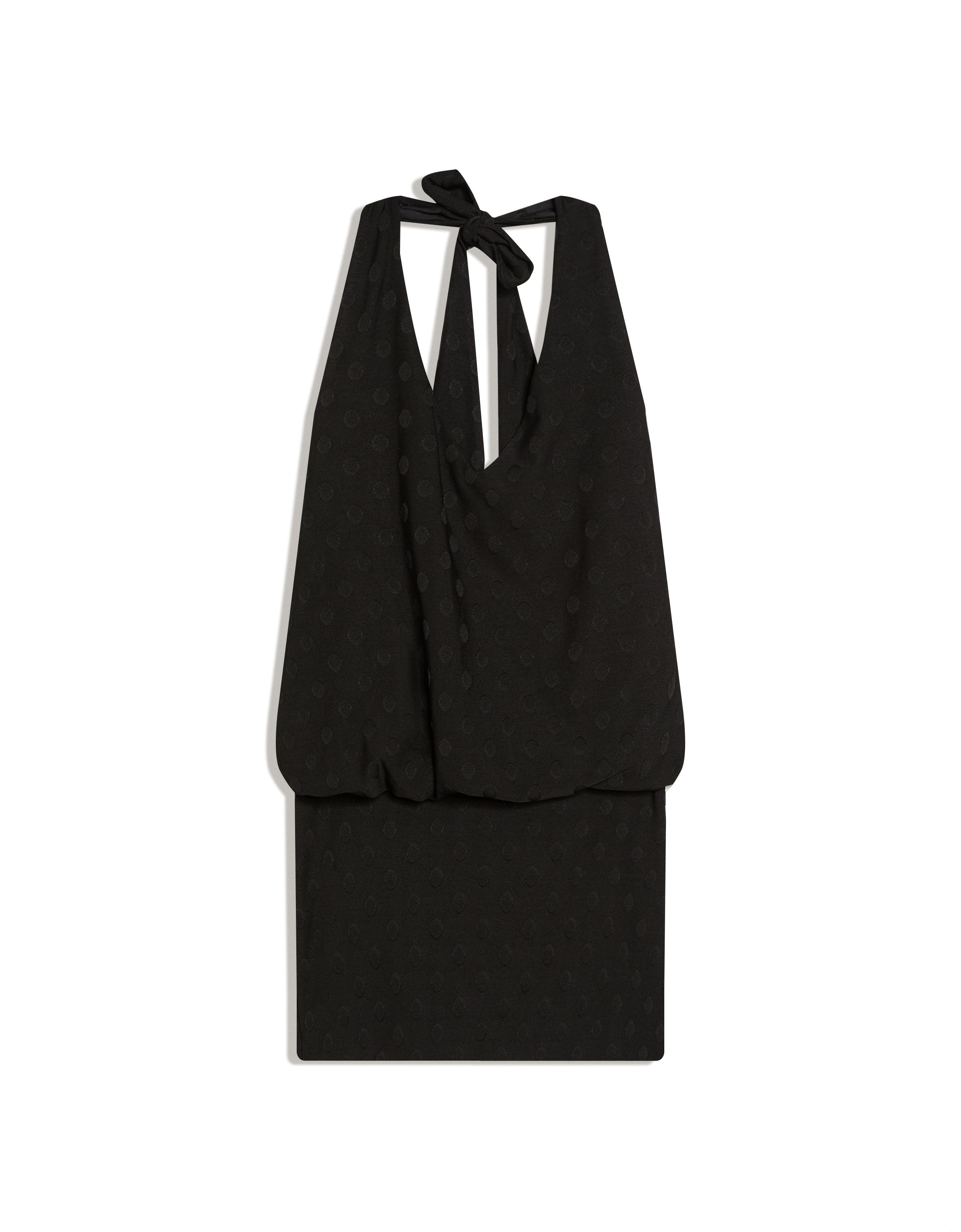 Puantiye desenli mini elbise - Görsel 13