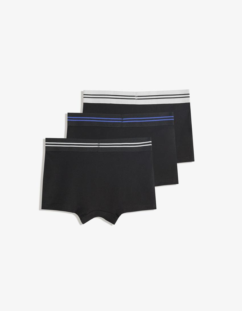 Lot de 3 boxers-Bleu