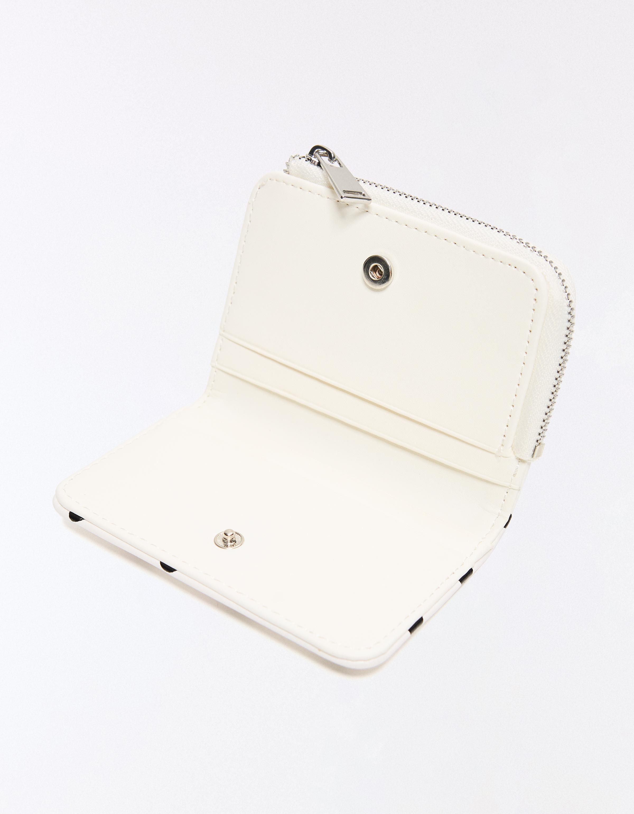 Polka dot purse — White