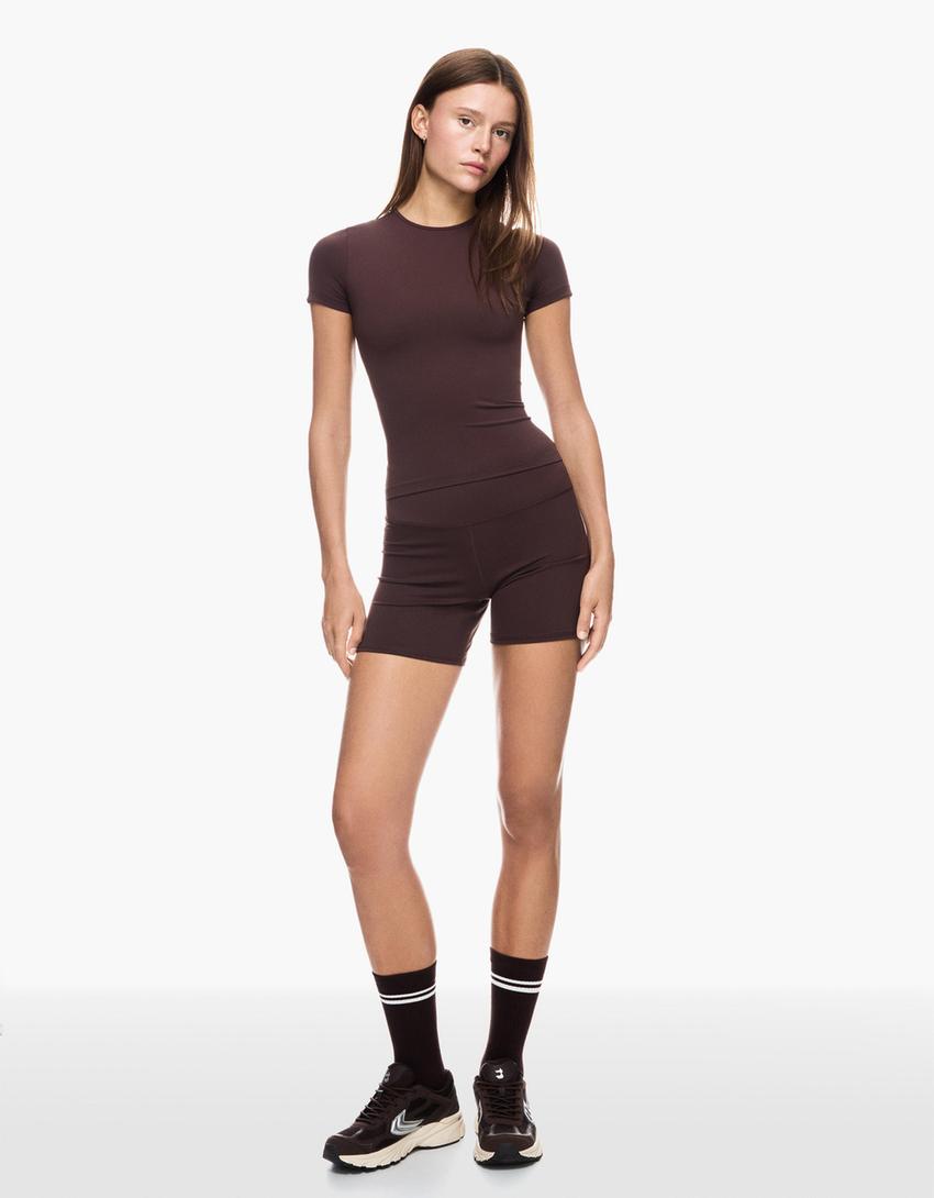 T-shirt and cycling shorts set-T-shirt and cycling shorts set-3