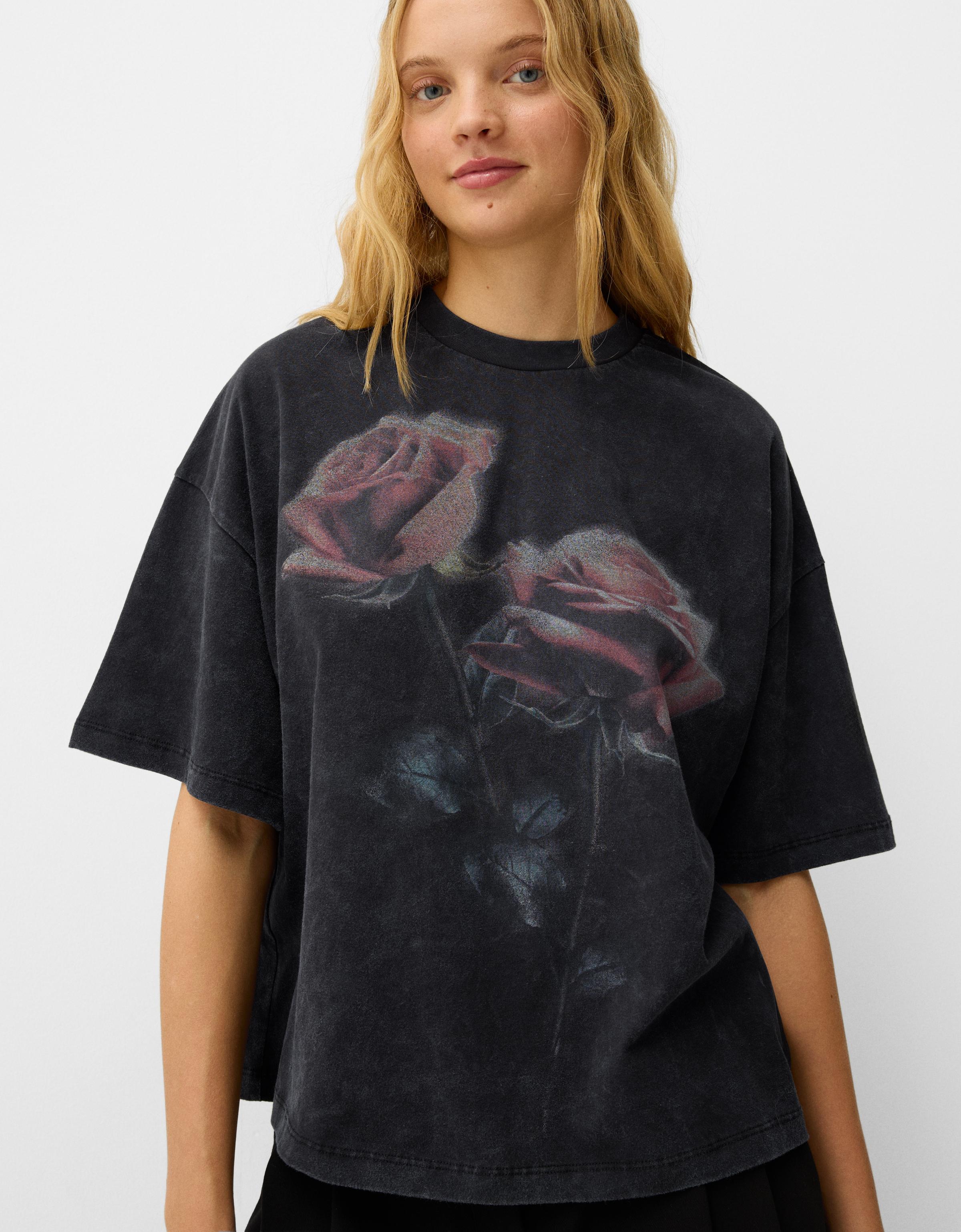 ★ドイツ発*BERSHKA*新作*オールオーバープリントTシャツ/GL★ Bershka(ベルシュカ) Tシャツ・カットソー(メンズ) - 海外通販の