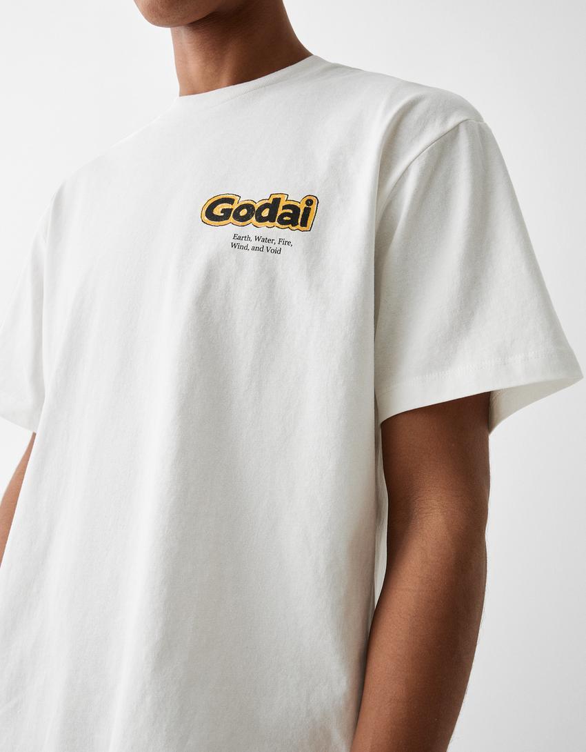 T-shirt manga curta boxy fit estampado-Gelo-3