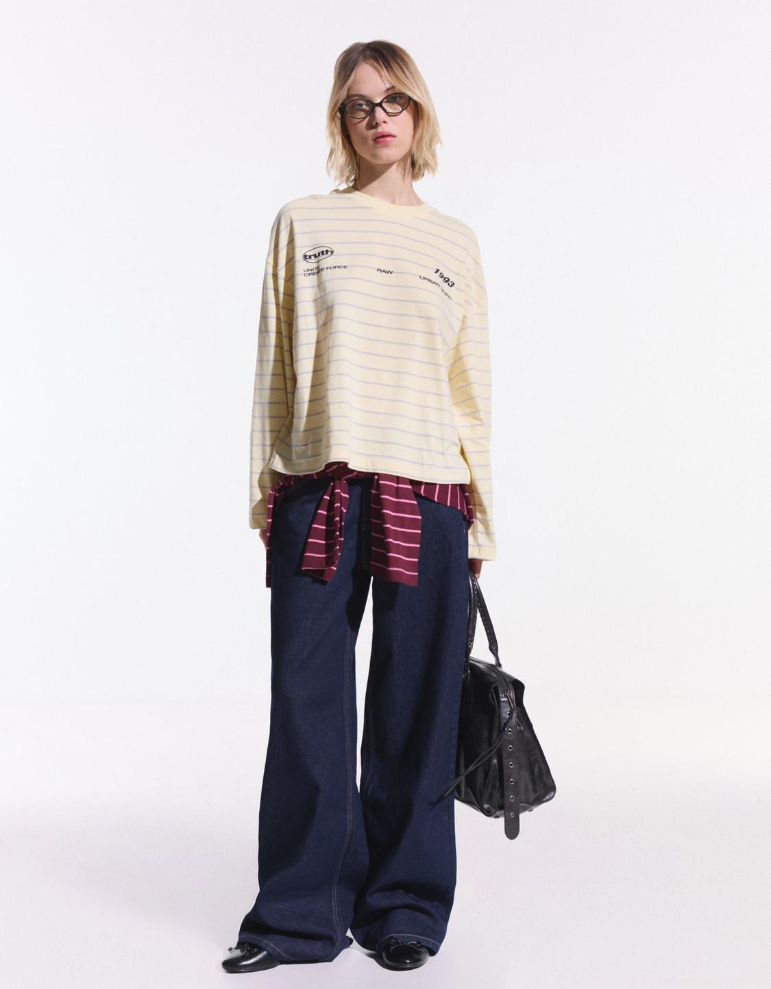 Kamiseta mahuka luzea oversize print