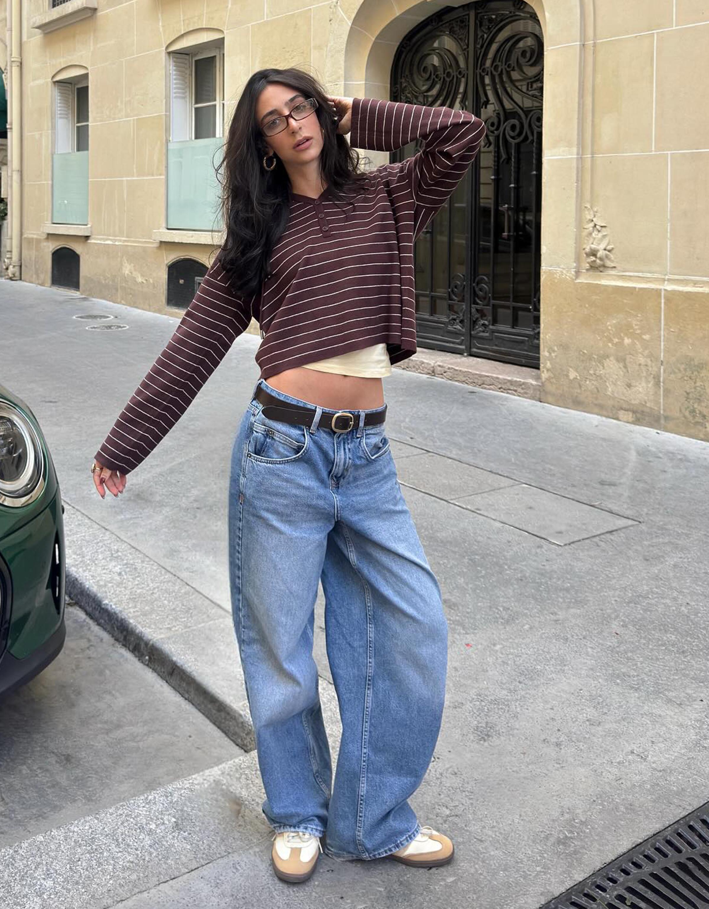 Buckle belt — Brown
