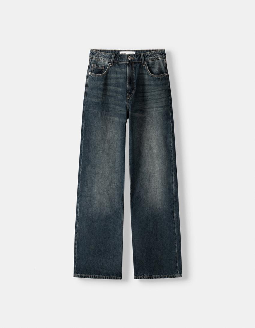 Baggy jeans-Groen