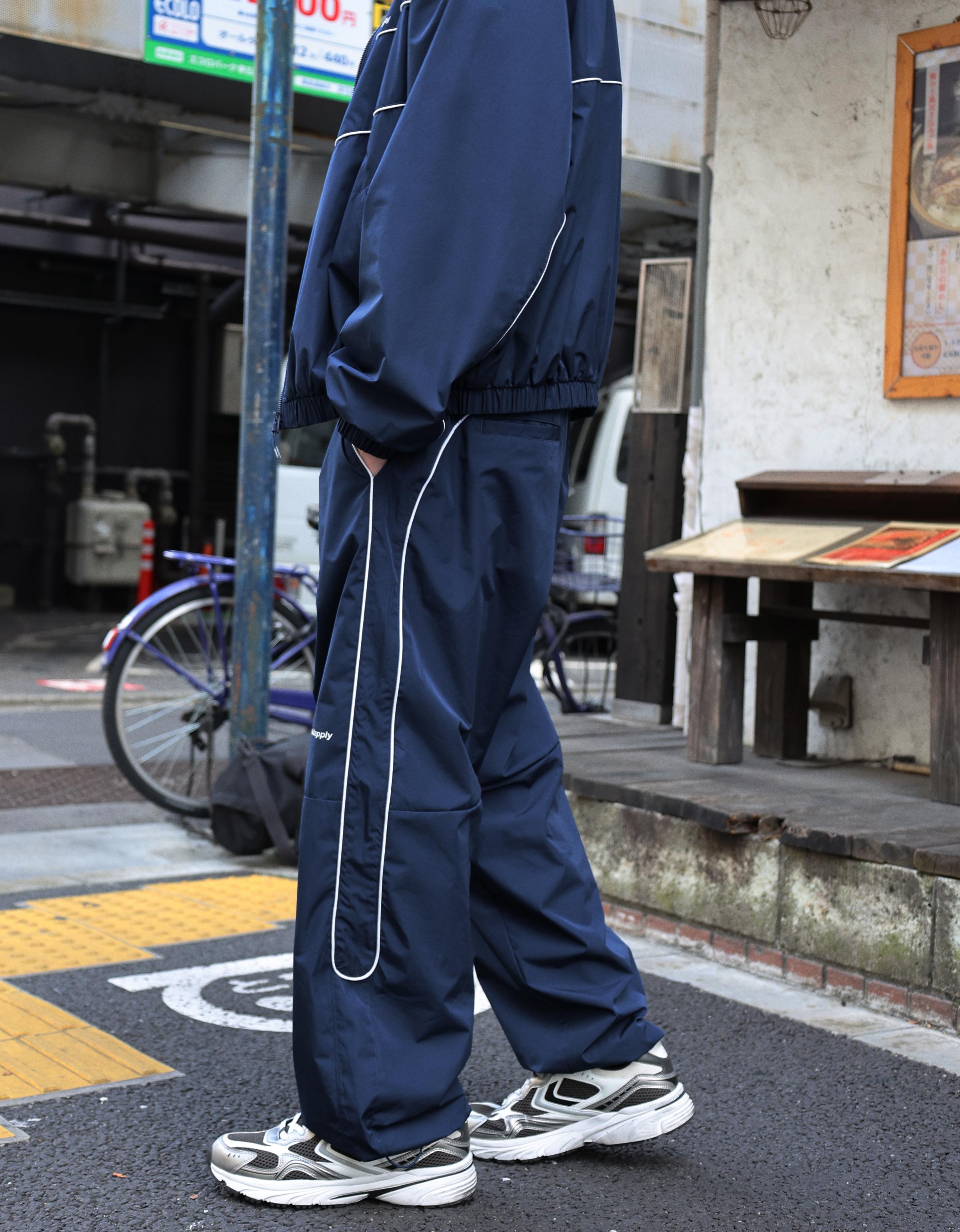 Süper baggy fit teknik pantolon - Görsel 33