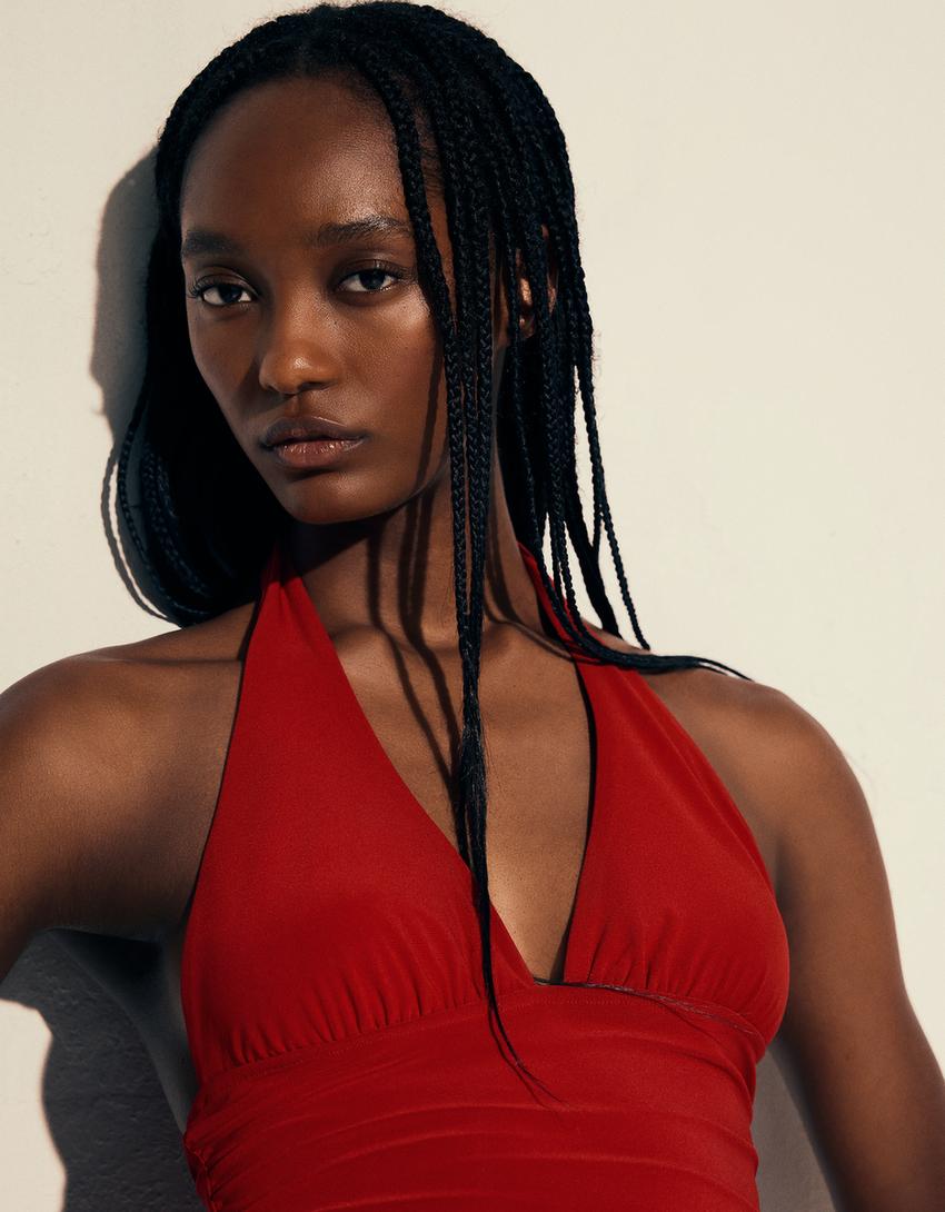 Top halter fruncido-Rojo-2