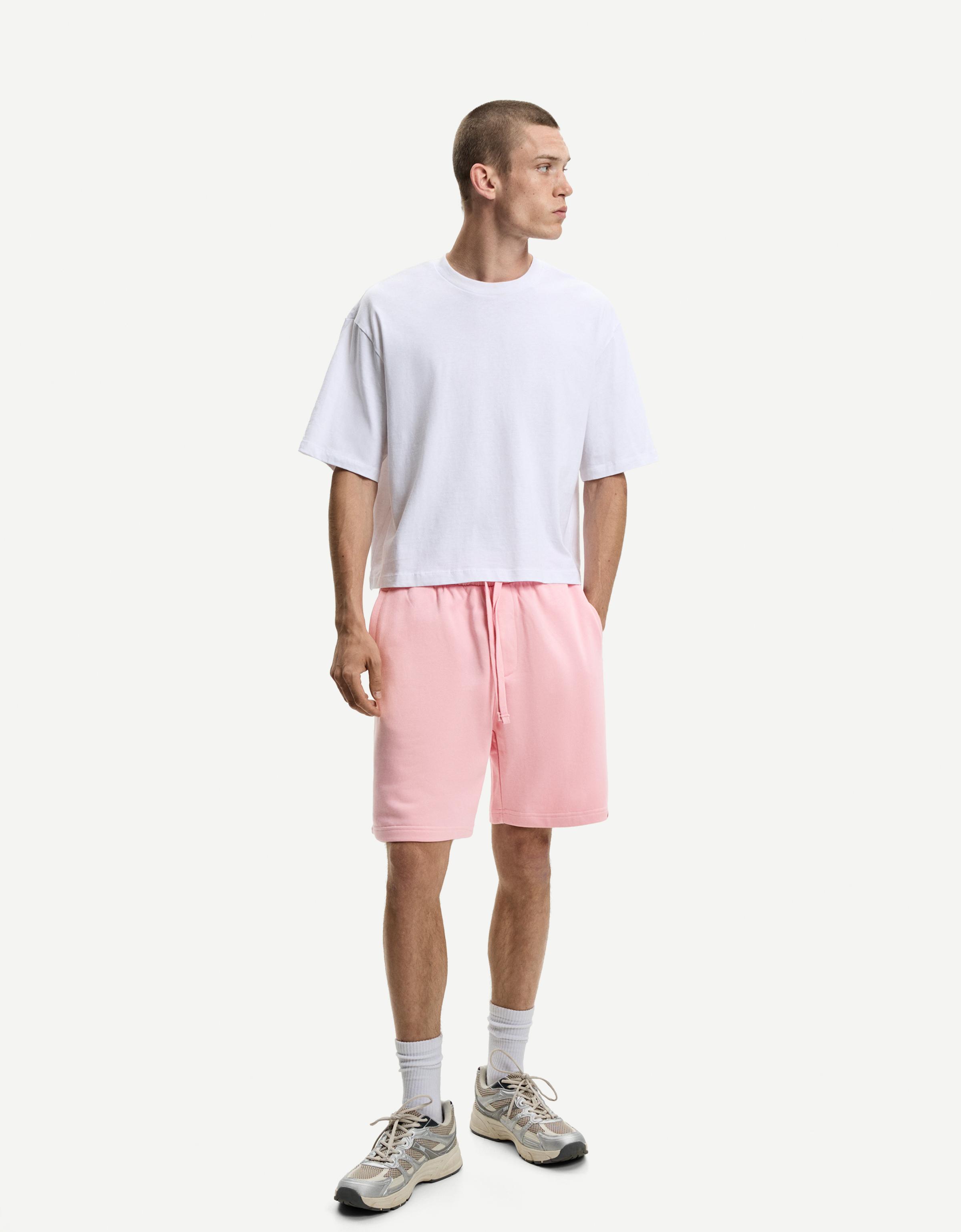Bershka Swaetbermudas Herren Xl Rosa