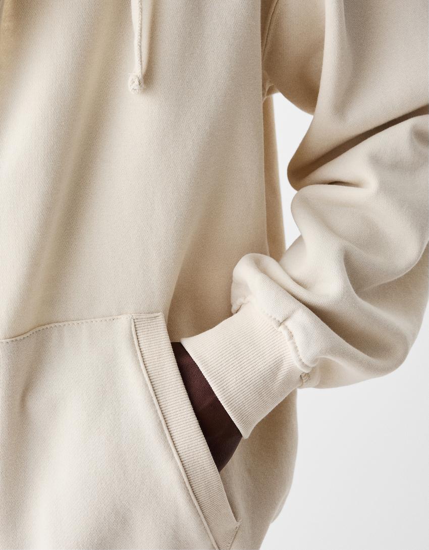 Zip-up hoodie-Off white