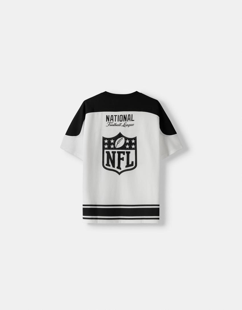 T-shirt NFL manches courtes oversize imprimé-Blanc-5