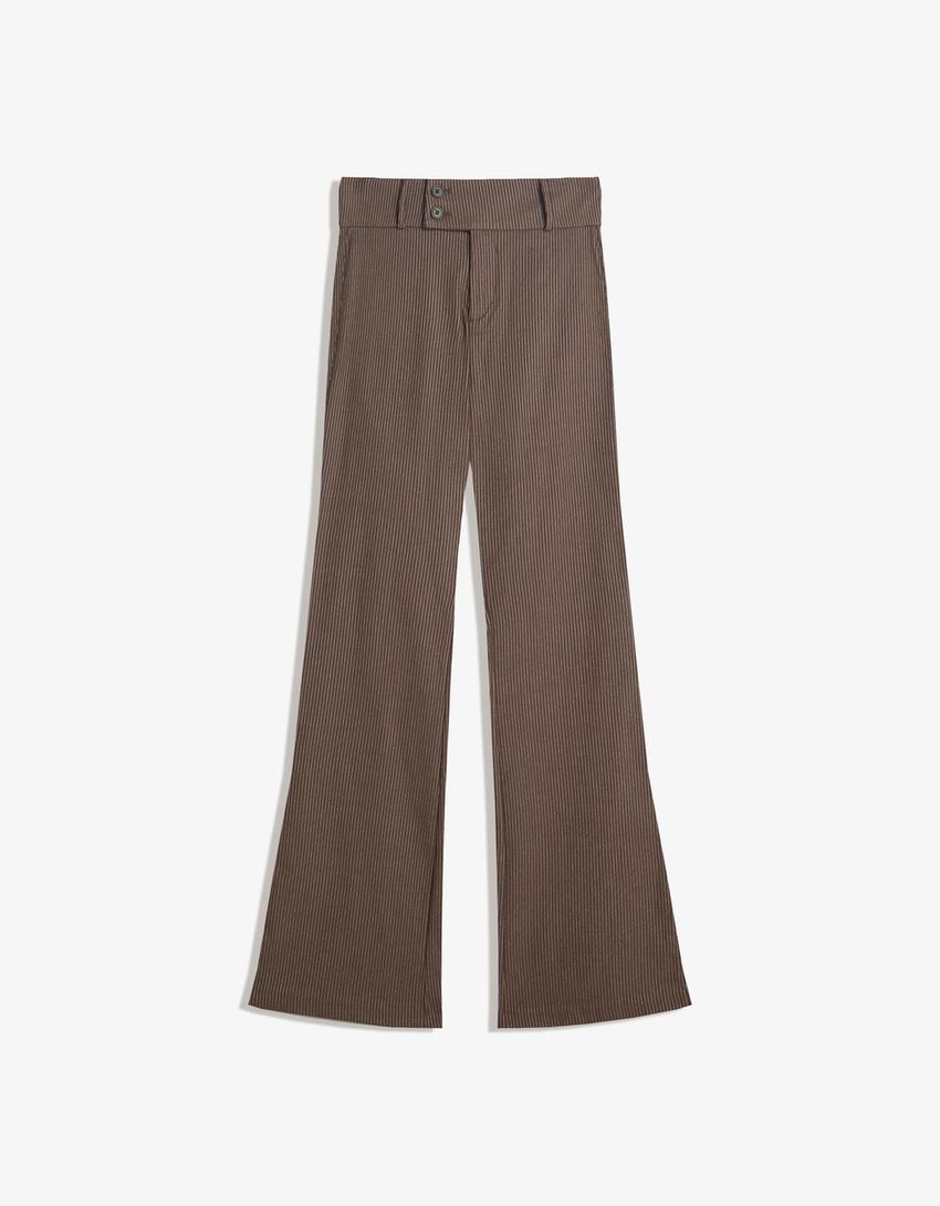 Set aus Weste und Flare-Hose aus Bengaline-Set aus Weste und Flare-Hose aus Bengaline