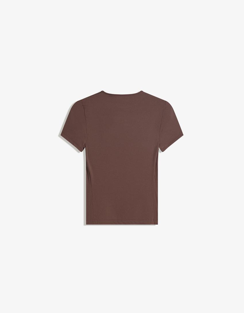 Camiseta quick dry & breathable manga corta-Marrón-1