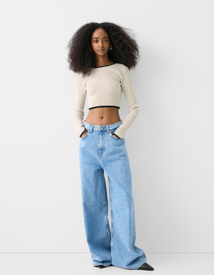 سويتر بفتحة خلفية-رملي-3