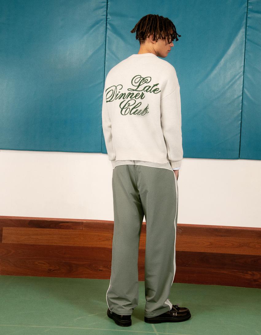 Jersey jacquard print-Blanco roto-1