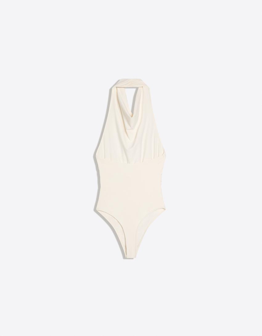 Neckholder-Body-Rohweiß