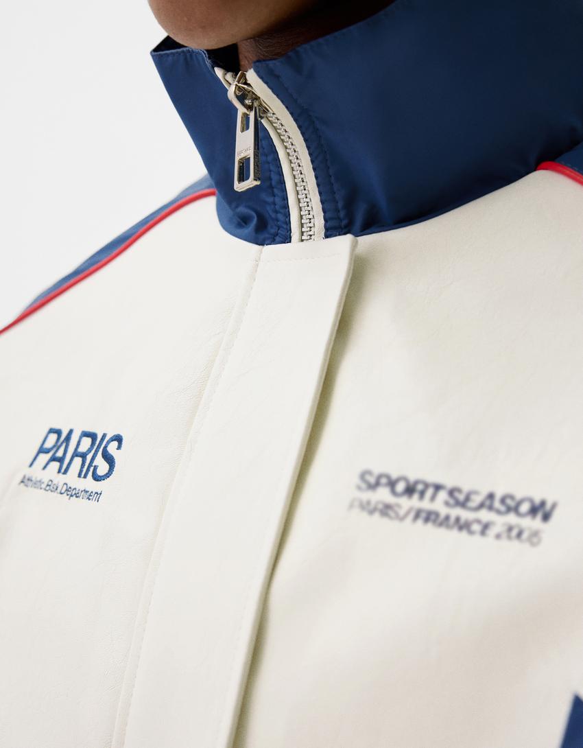 Casaco de nylon de polipele Paris-Gelo-5