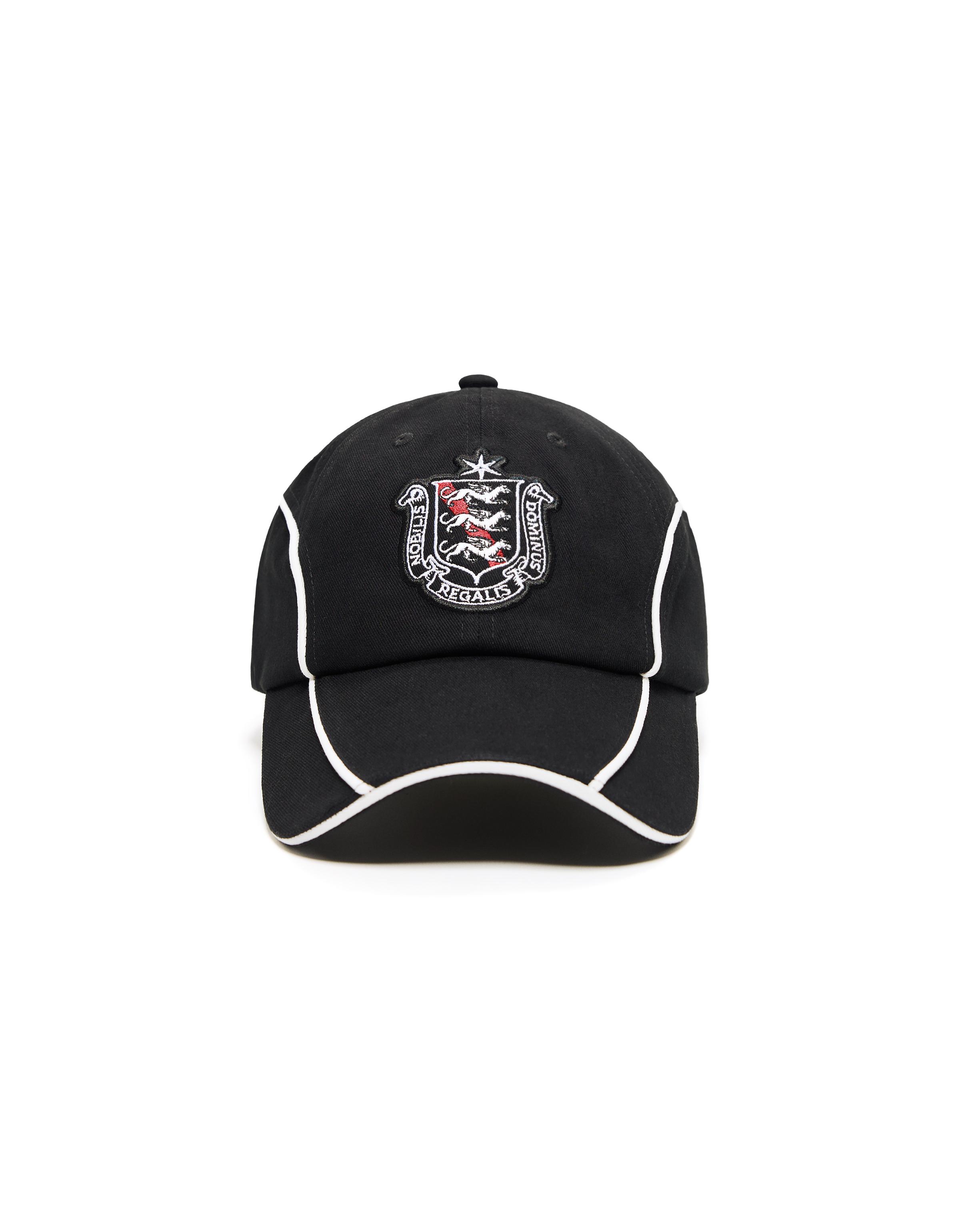 Embroidered cap — Black